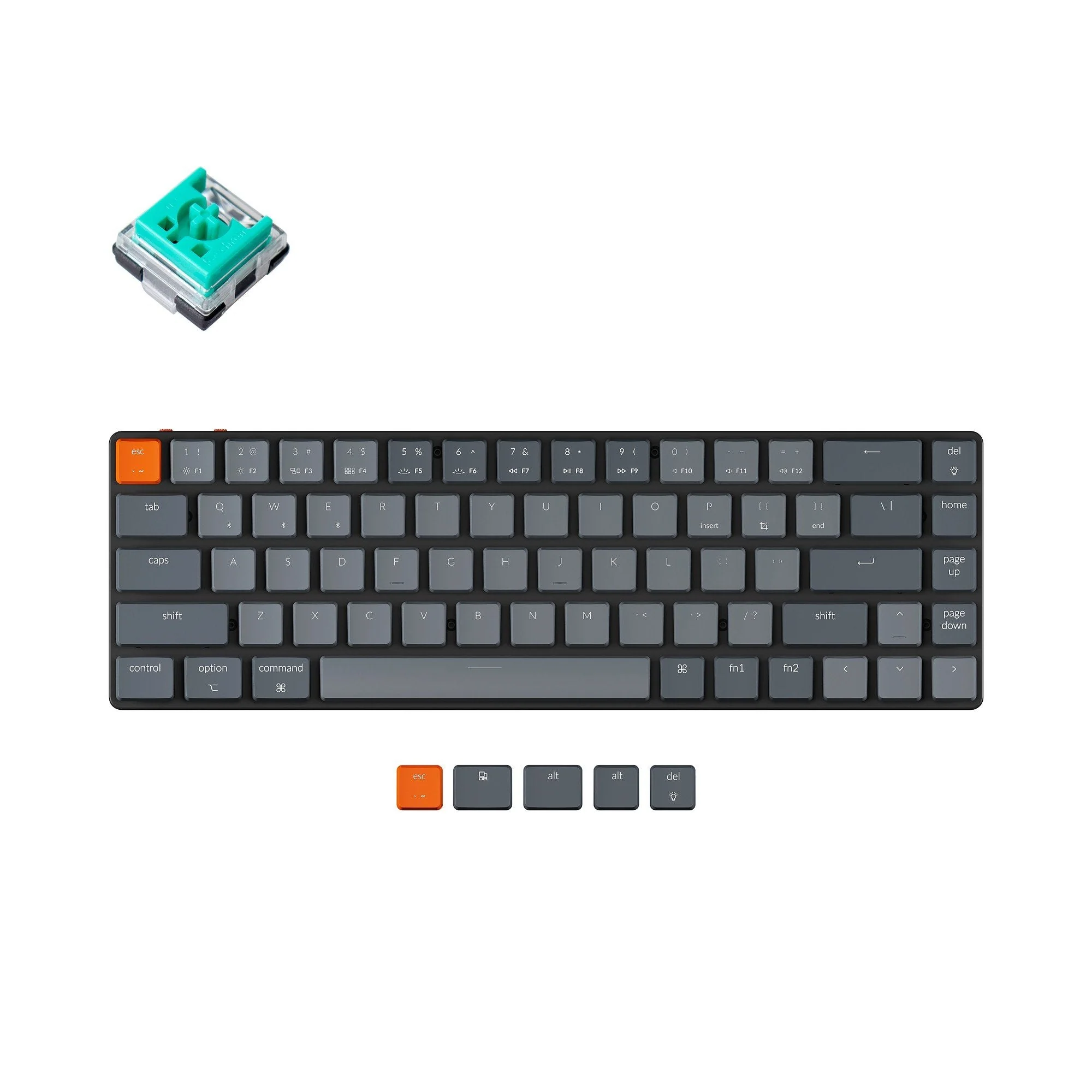Keychron K7 Ultra-slim Wireless Mechanical Keyboard (US ANSI Layout) - Image 8