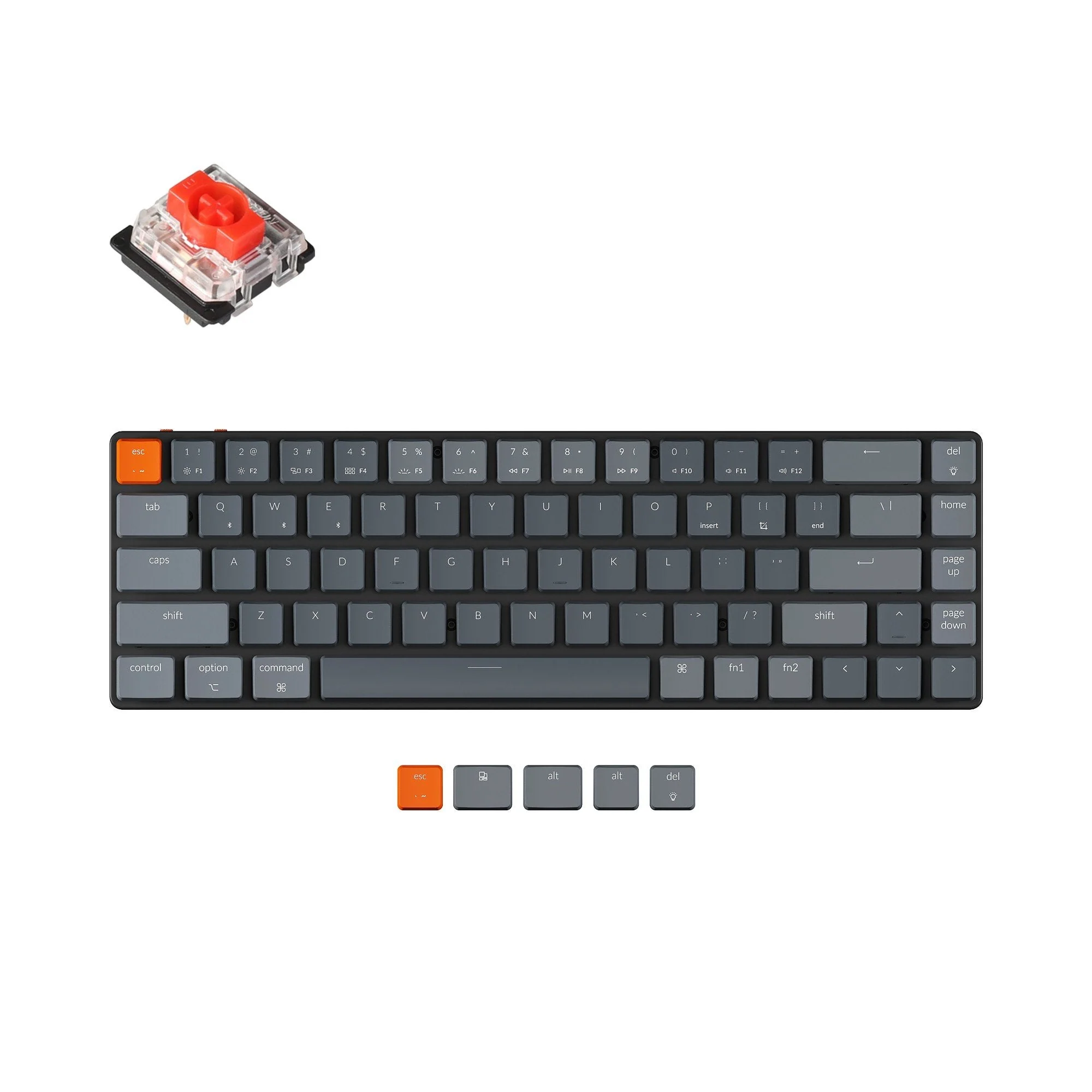 Keychron K7 Ultra-slim Wireless Mechanical Keyboard (US ANSI Layout) - Image 9
