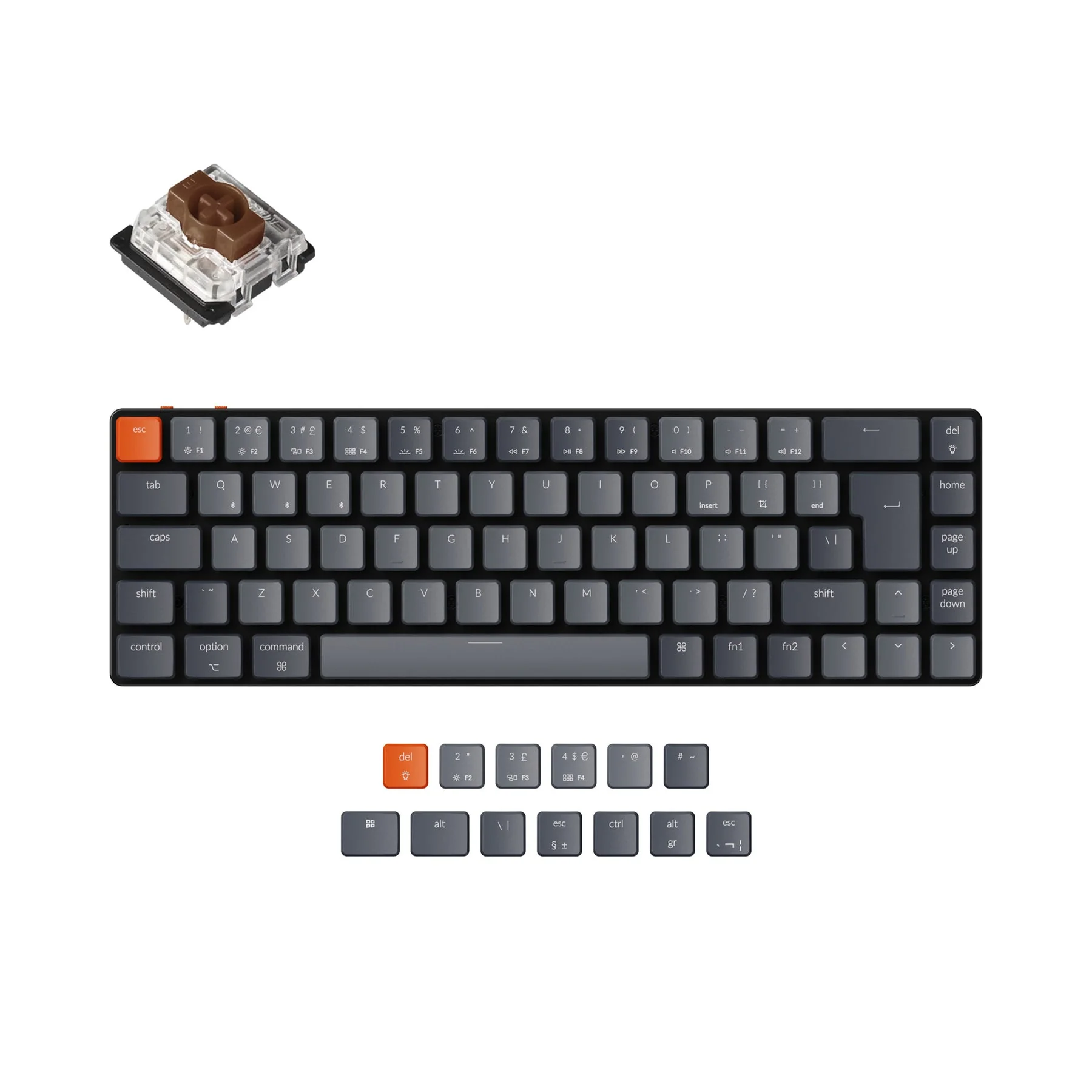 Keychron K7 Ultra-slim Wireless Mechanical Keyboard (UK ISO Layout) - Image 3