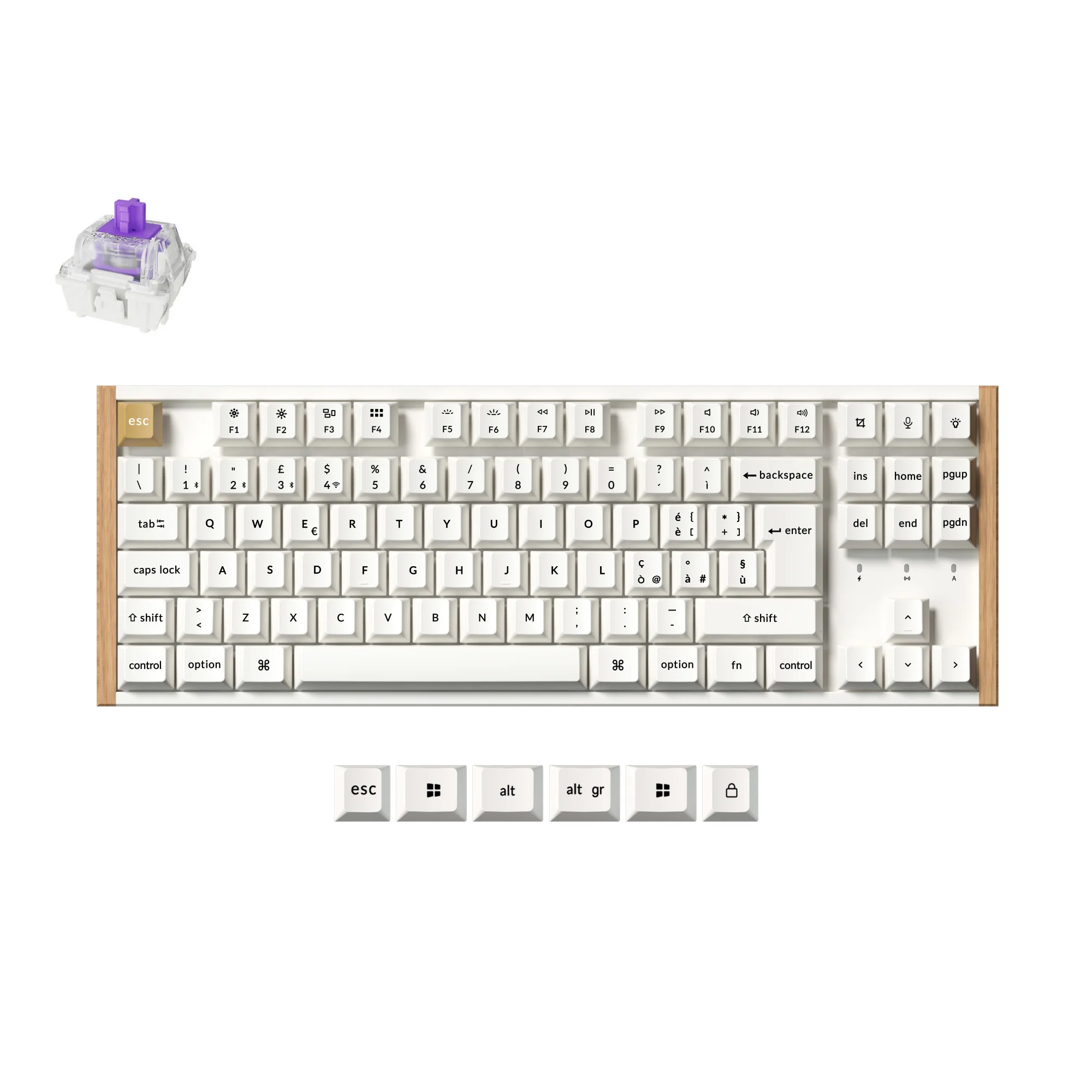 Keychron K8 HE Wireless Magnetic Switch Custom Keyboard ISO Layout Collection - Image 2