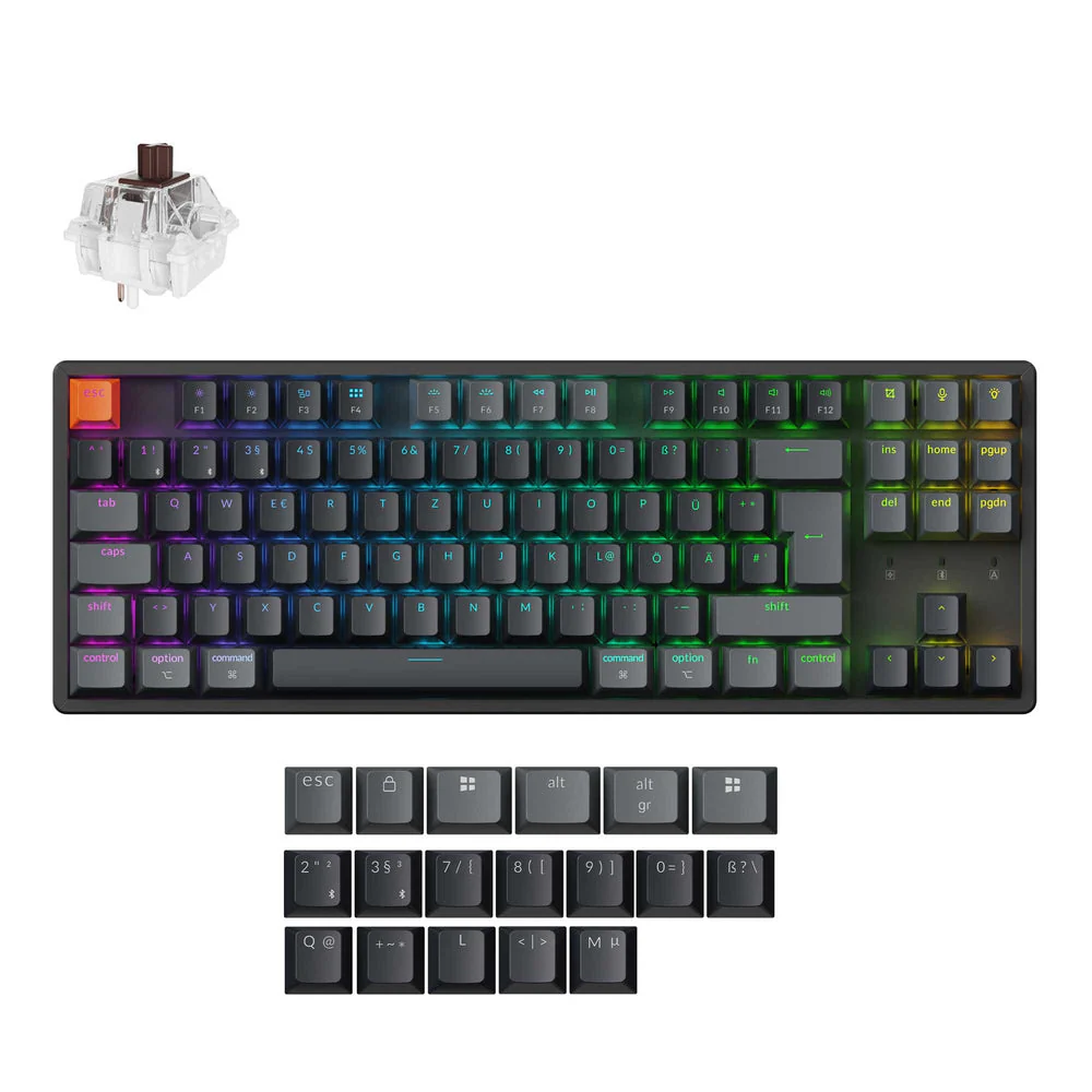 Keychron K8 QMK Wireless Mechanical Keyboard (ISO Layout) - Version 2 - Image 2