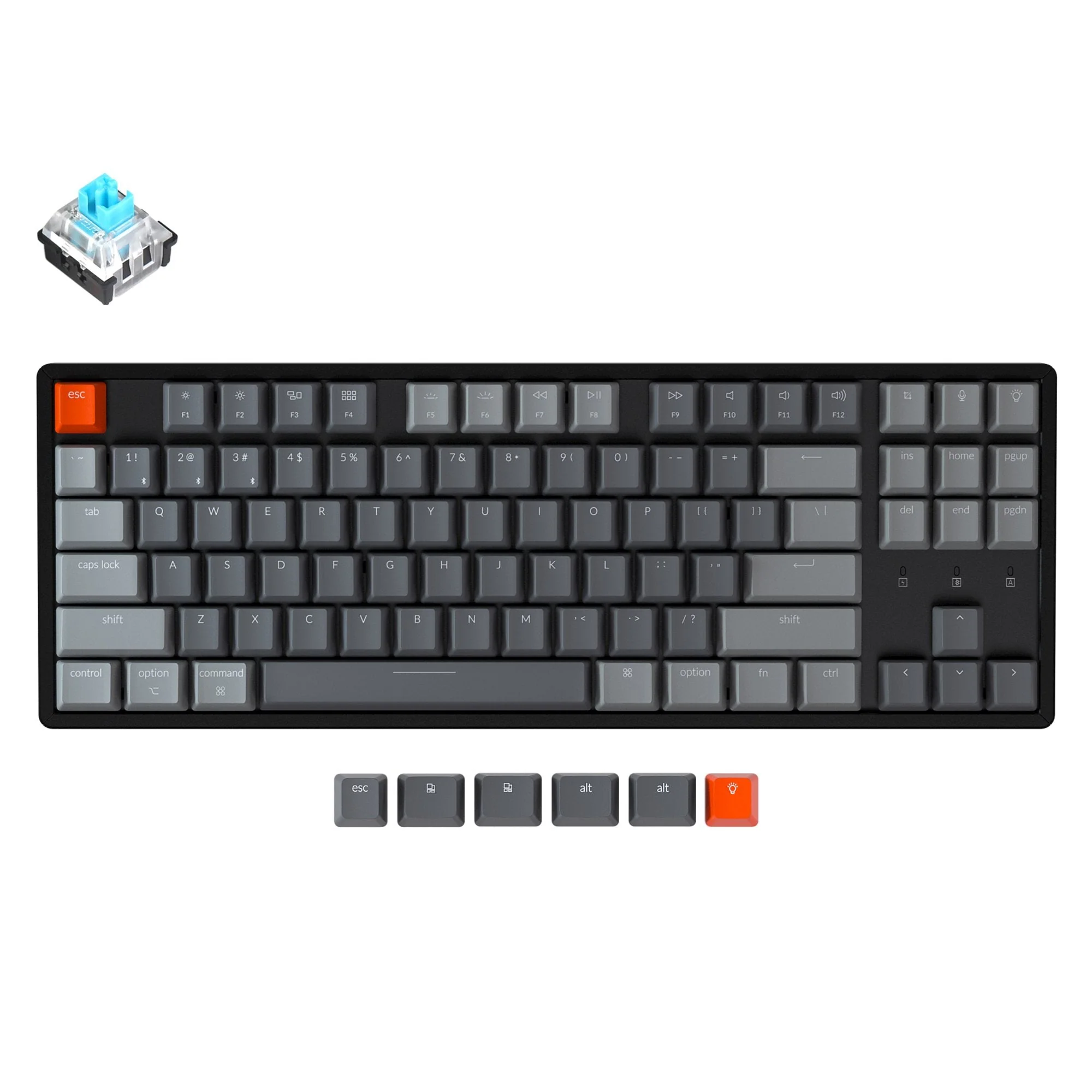 Keychron K8 Wireless Mechanical Keyboard (US ANSI Layout) - Image 11