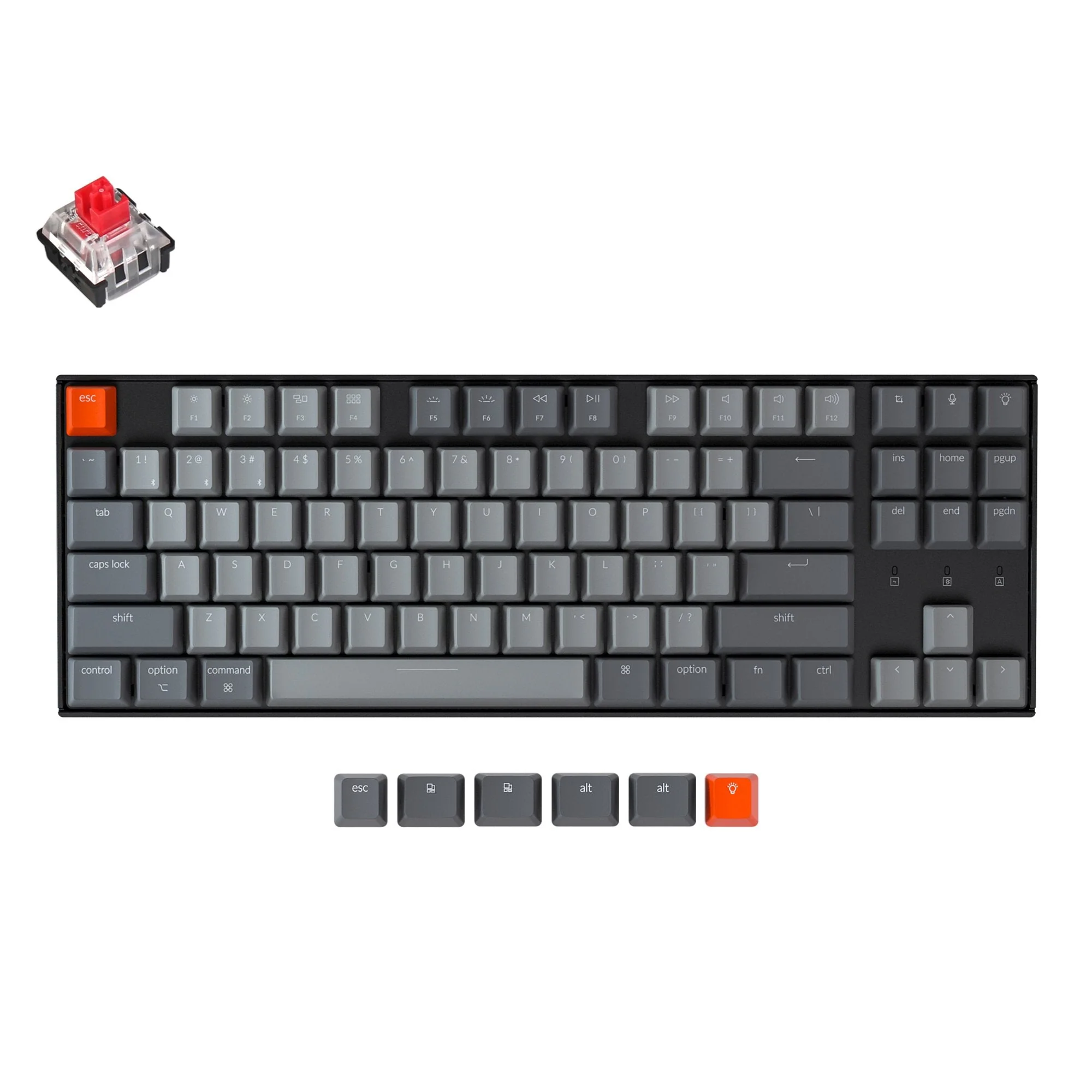 Keychron K8 Wireless Mechanical Keyboard (US ANSI Layout) - Image 7