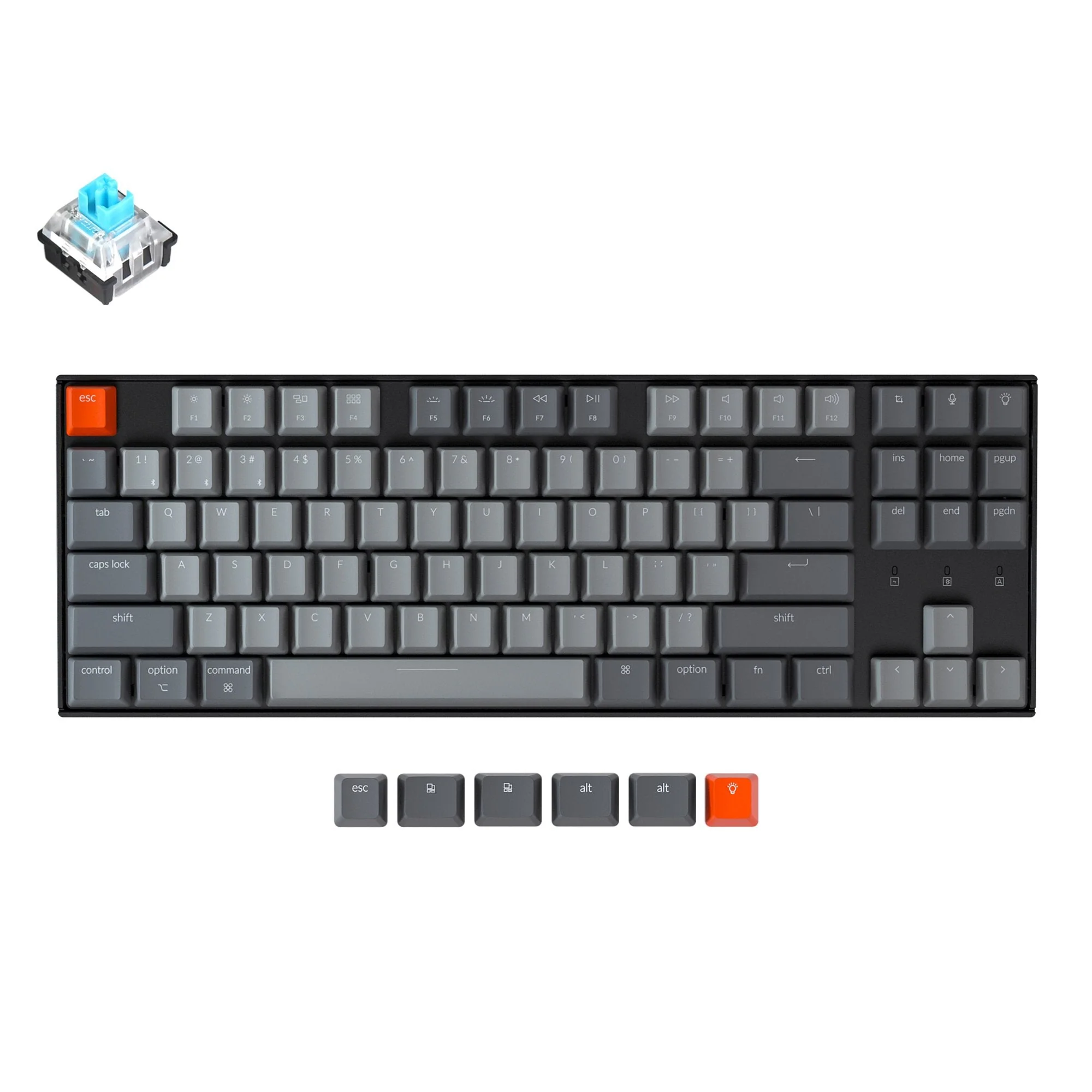 Keychron K8 Wireless Mechanical Keyboard (US ANSI Layout) - Image 8