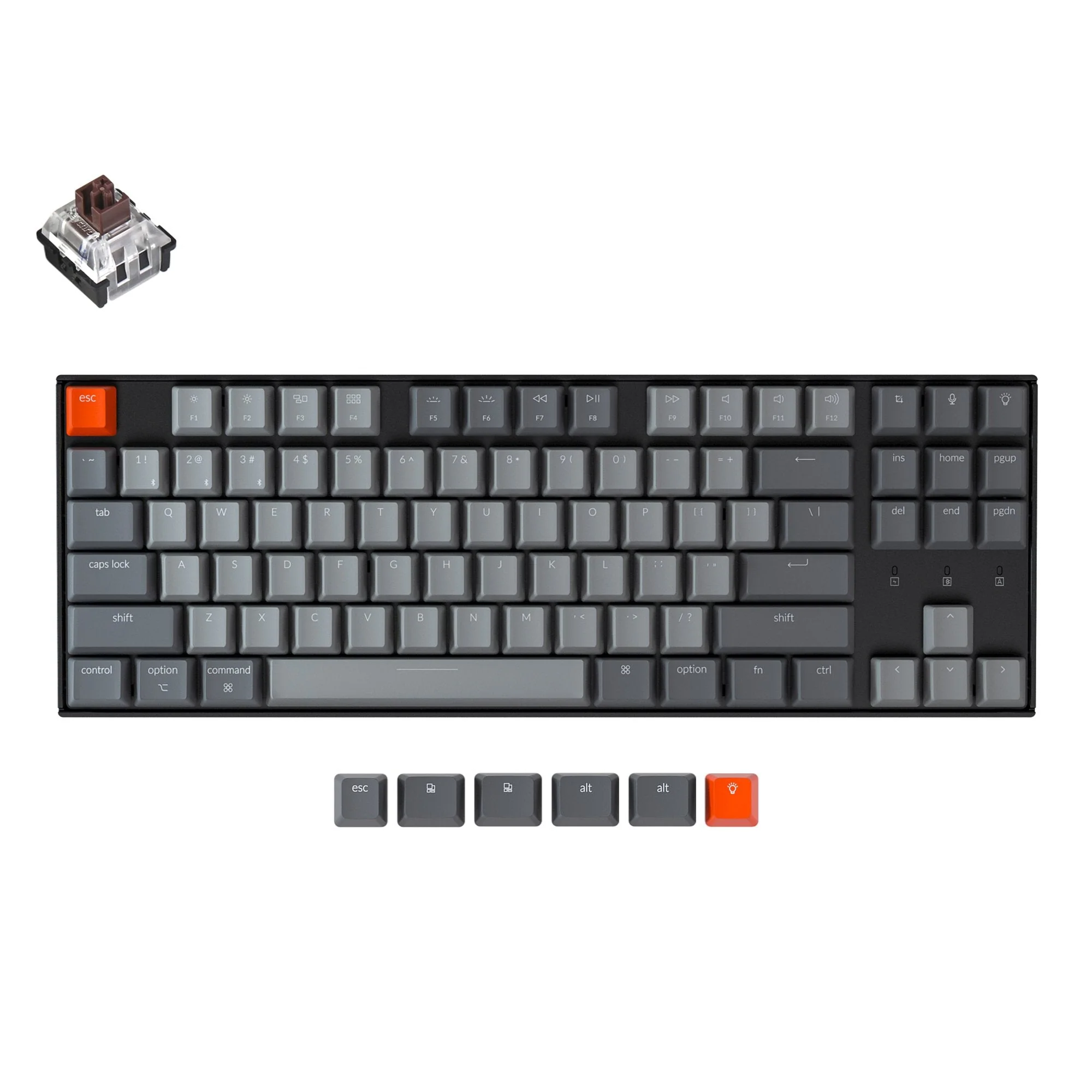 Keychron K8 Wireless Mechanical Keyboard (US ANSI Layout) - Image 9