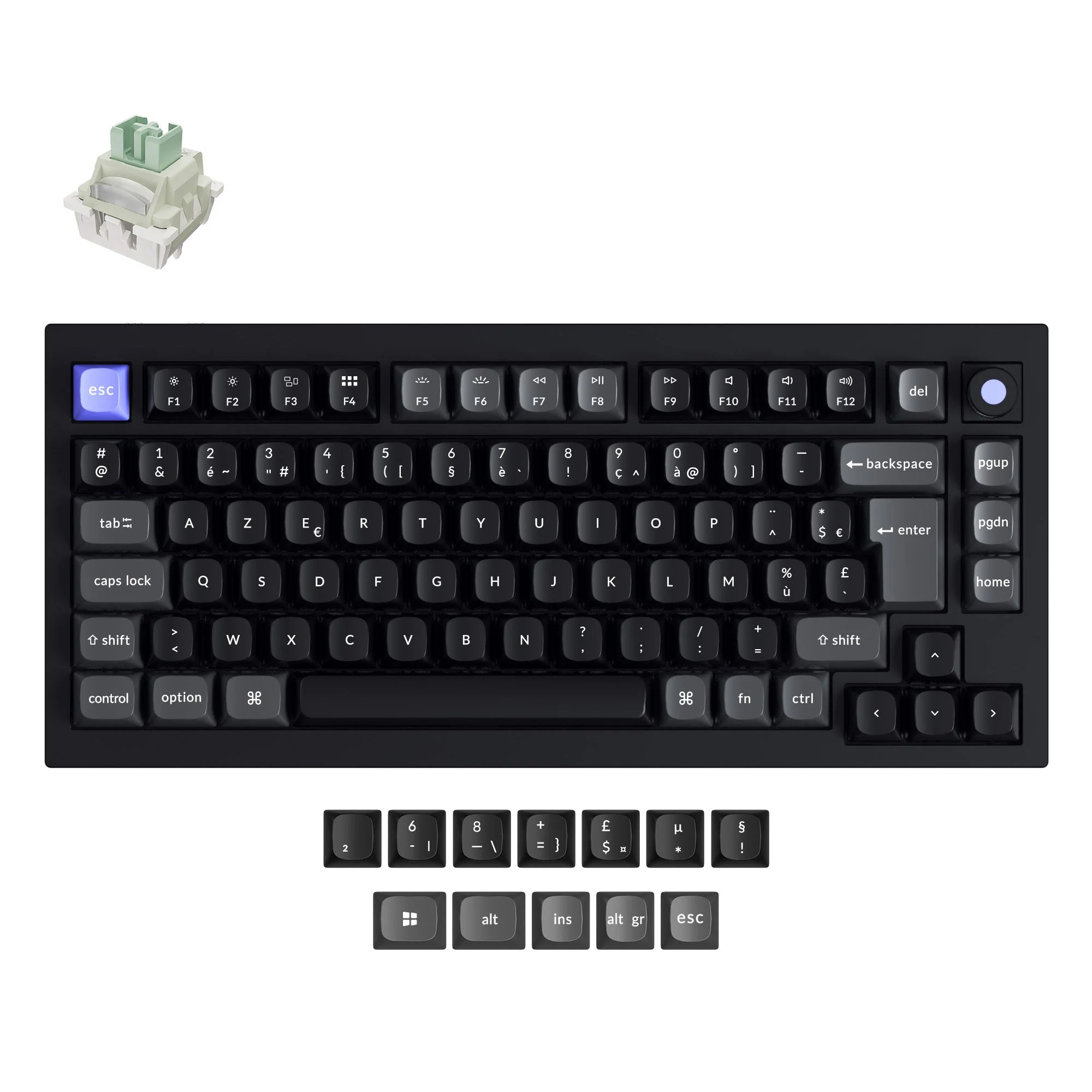 Keychron Q1 HE 8K Wired Magnetic Switch Keyboard ISO Layout Collection - Image 5