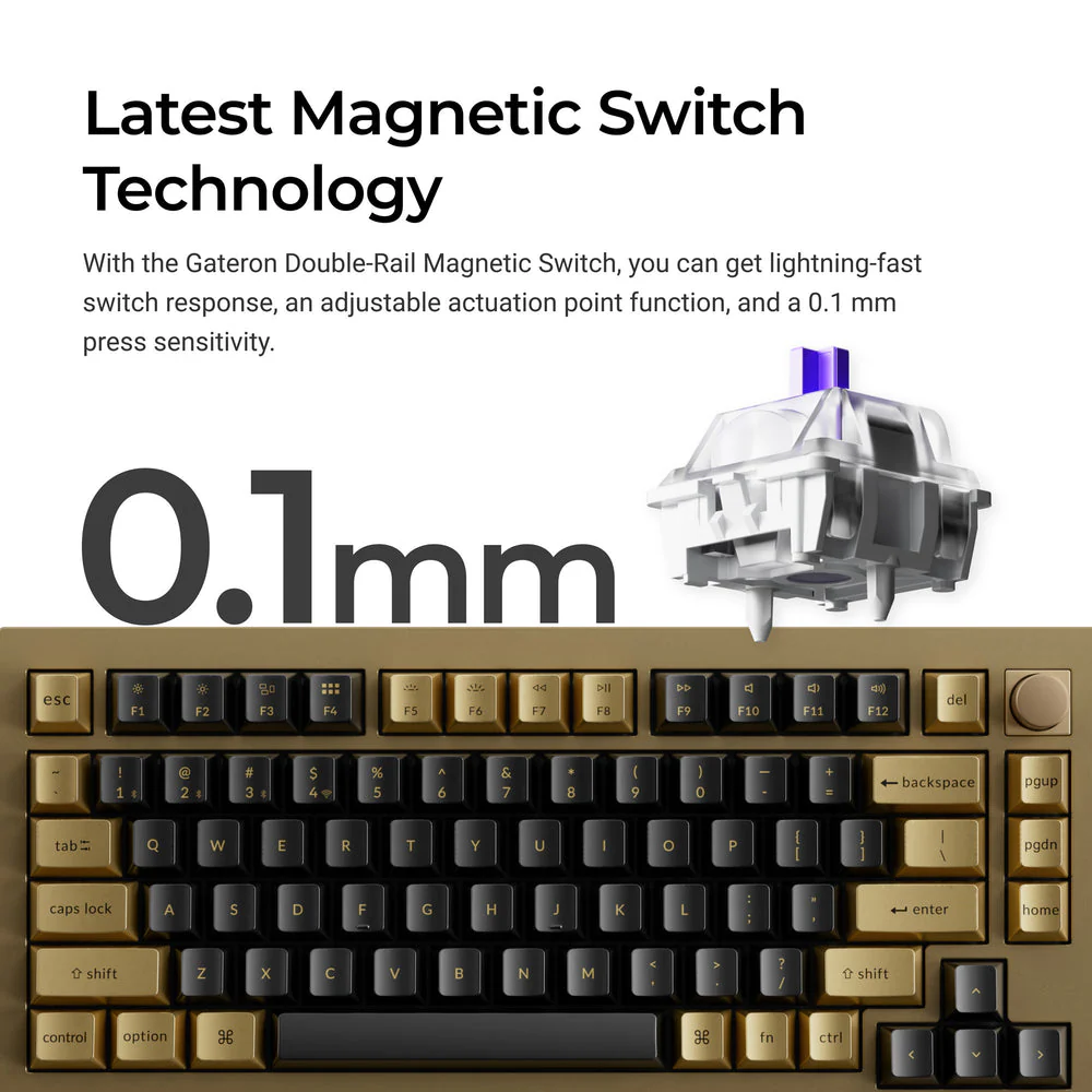 Keychron Q1 HE QMK Wireless Custom Keyboard - Copper Edition - Image 2