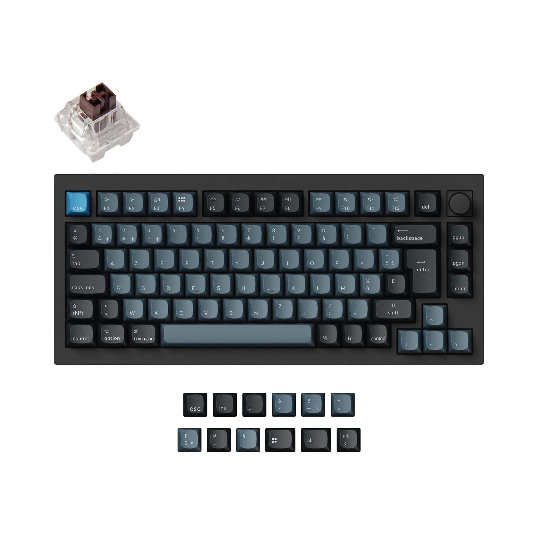 Keychron Q1 Pro QMK/VIA Wireless Custom Mechanical Keyboard ISO Layout Collection - Image 8