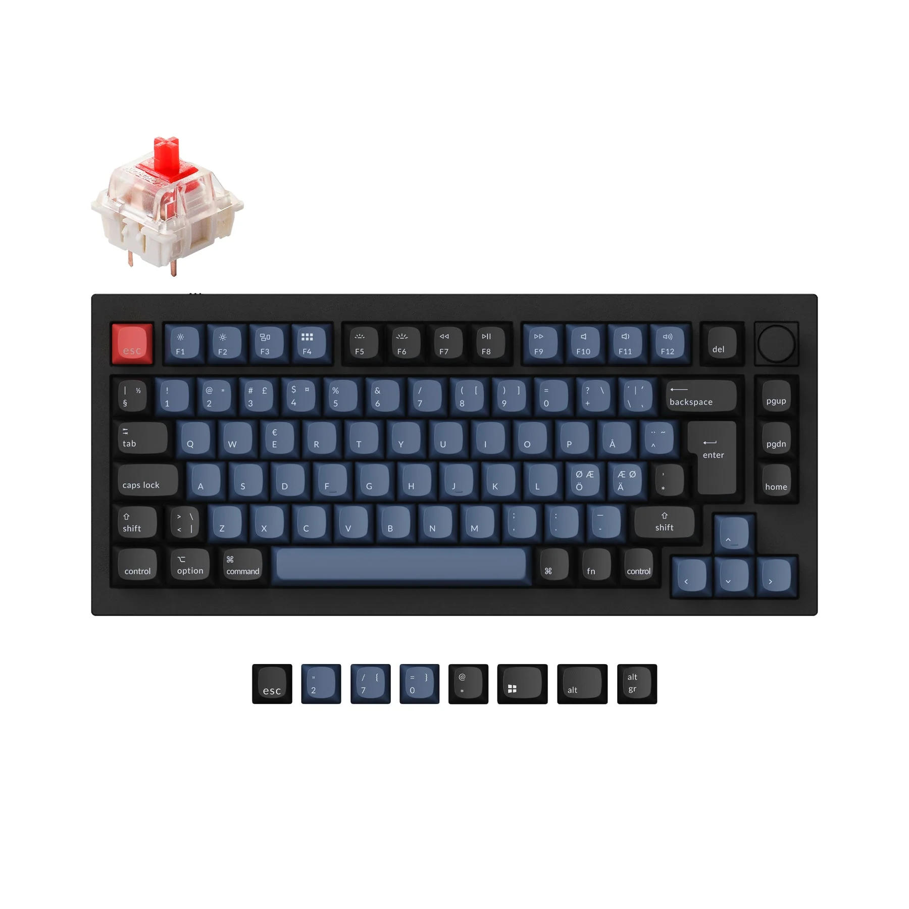Keychron Q1 QMK Custom Mechanical Keyboard ISO Layout Collection - Image 5