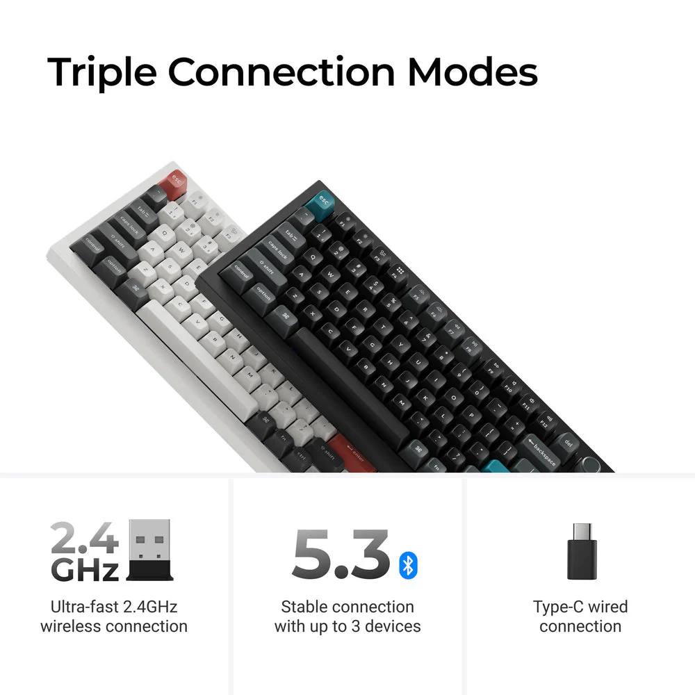 Keychron Q1 Ultra 8K Wireless Custom Mechanical Keyboard (US ANSI Layout) - Image 3