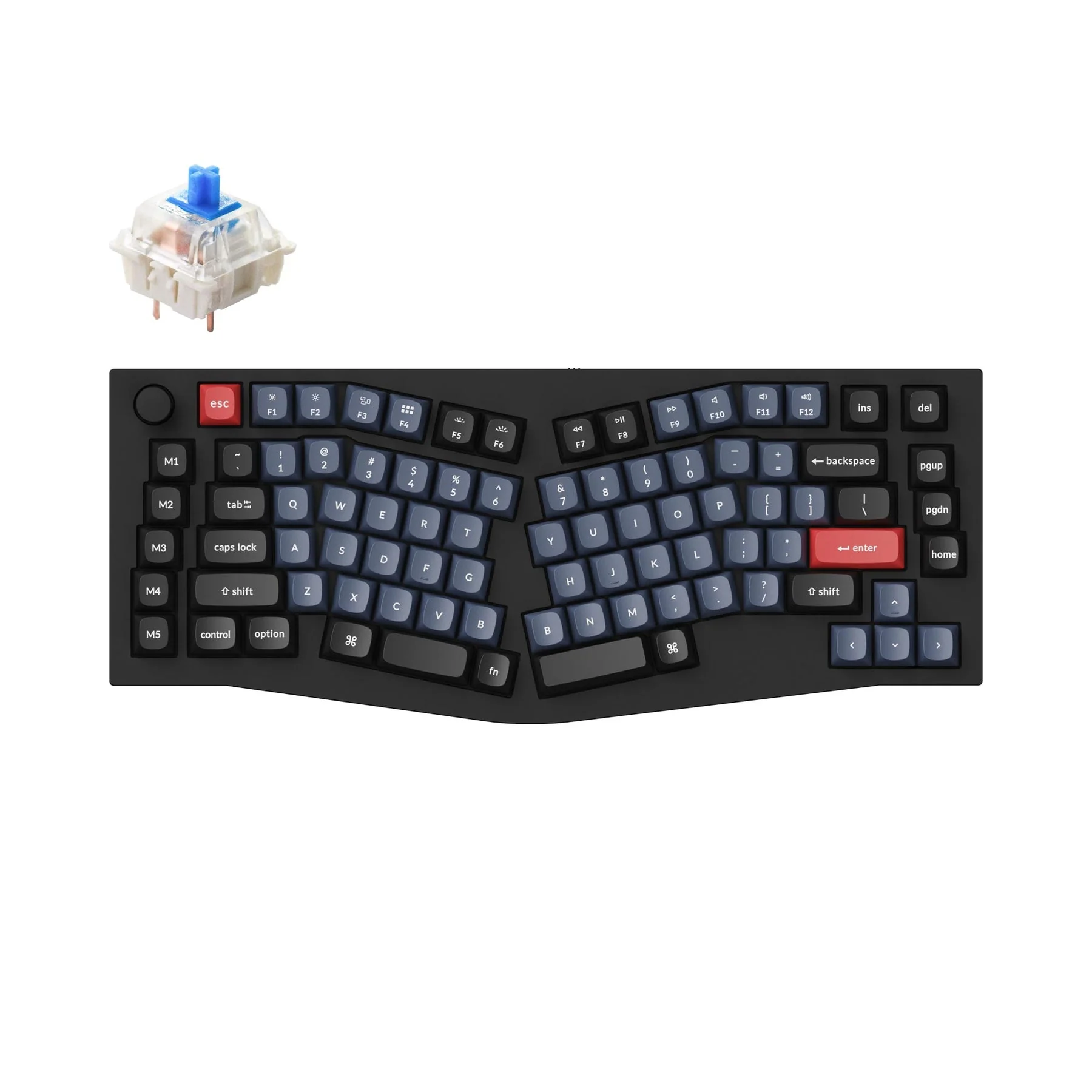 Keychron Q10 (Alice Layout) QMK Custom Mechanical Keyboard (US ANSI Layout) - Image 11