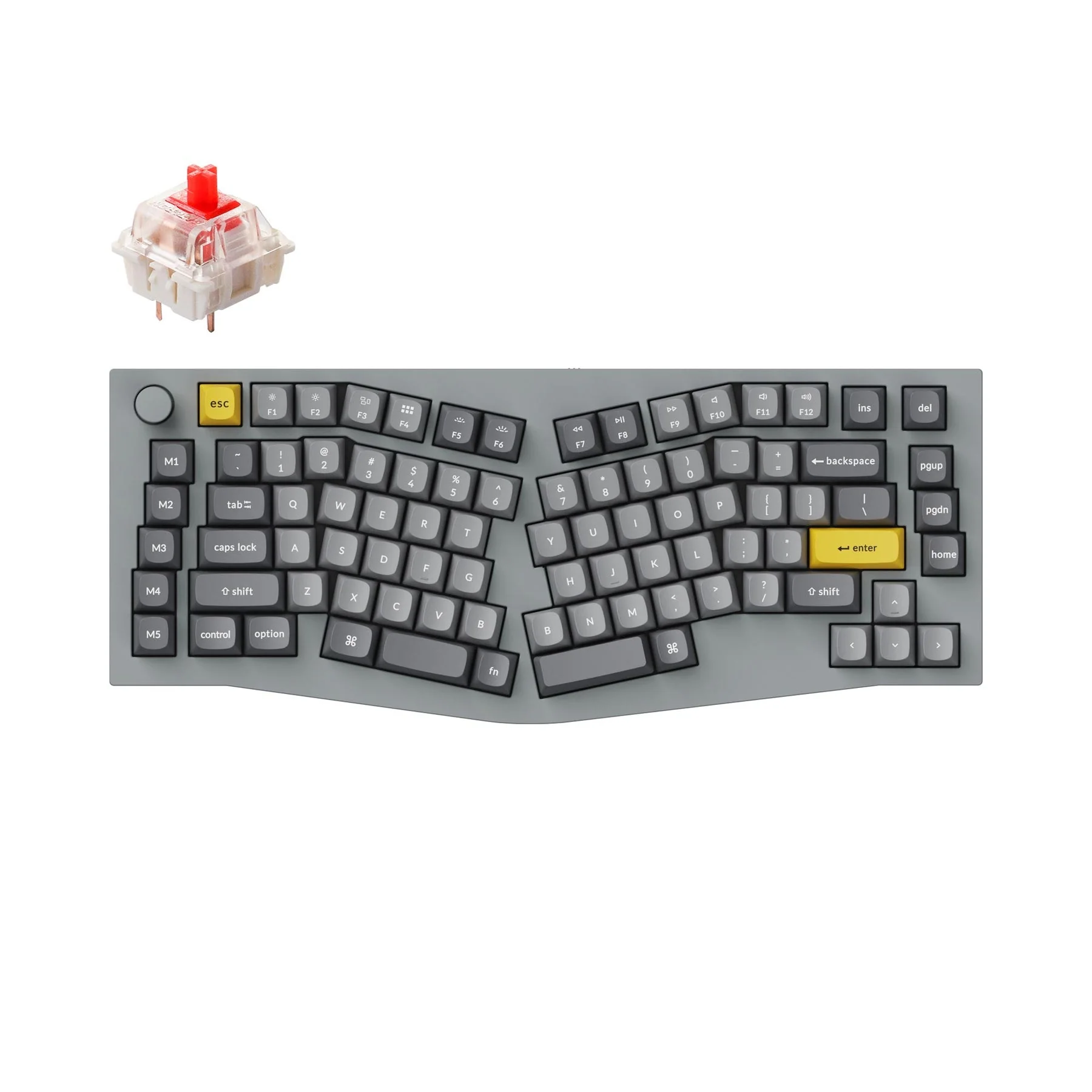 Keychron Q10 (Alice Layout) QMK Custom Mechanical Keyboard (US ANSI Layout) - Image 13