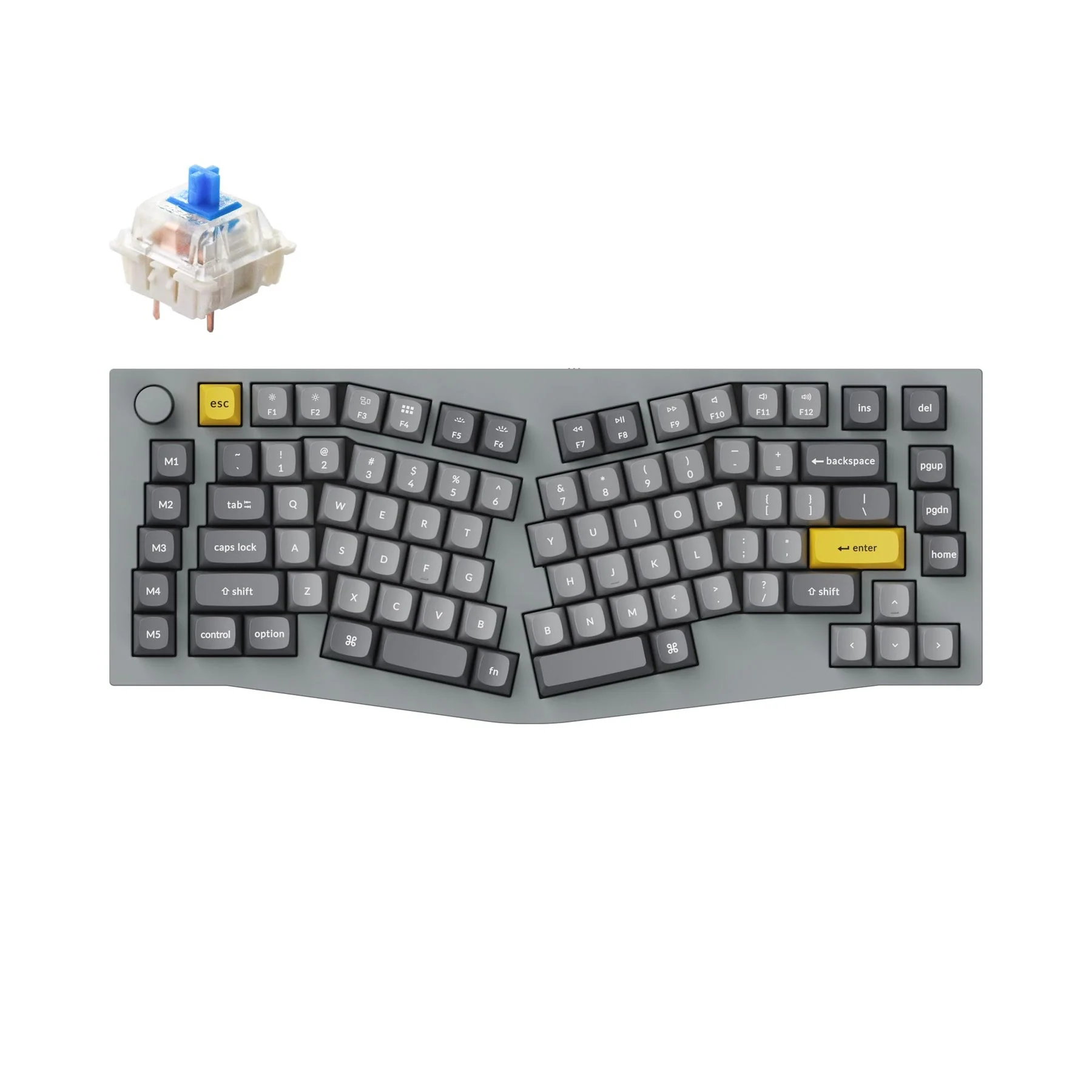 Keychron Q10 (Alice Layout) QMK Custom Mechanical Keyboard (US ANSI Layout) - Image 14