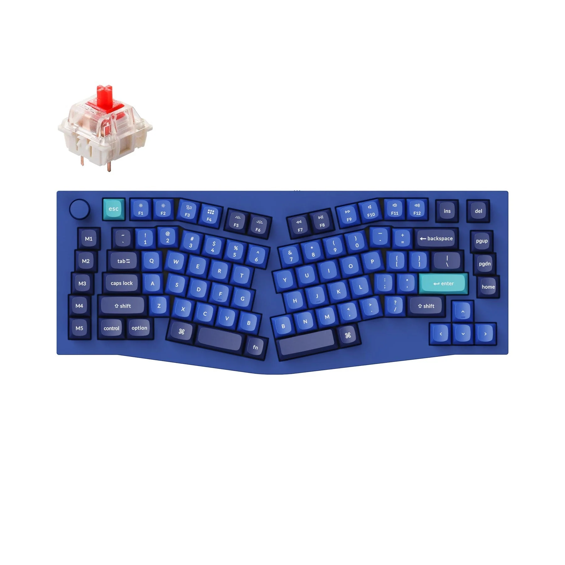 Keychron Q10 (Alice Layout) QMK Custom Mechanical Keyboard (US ANSI Layout) - Image 16