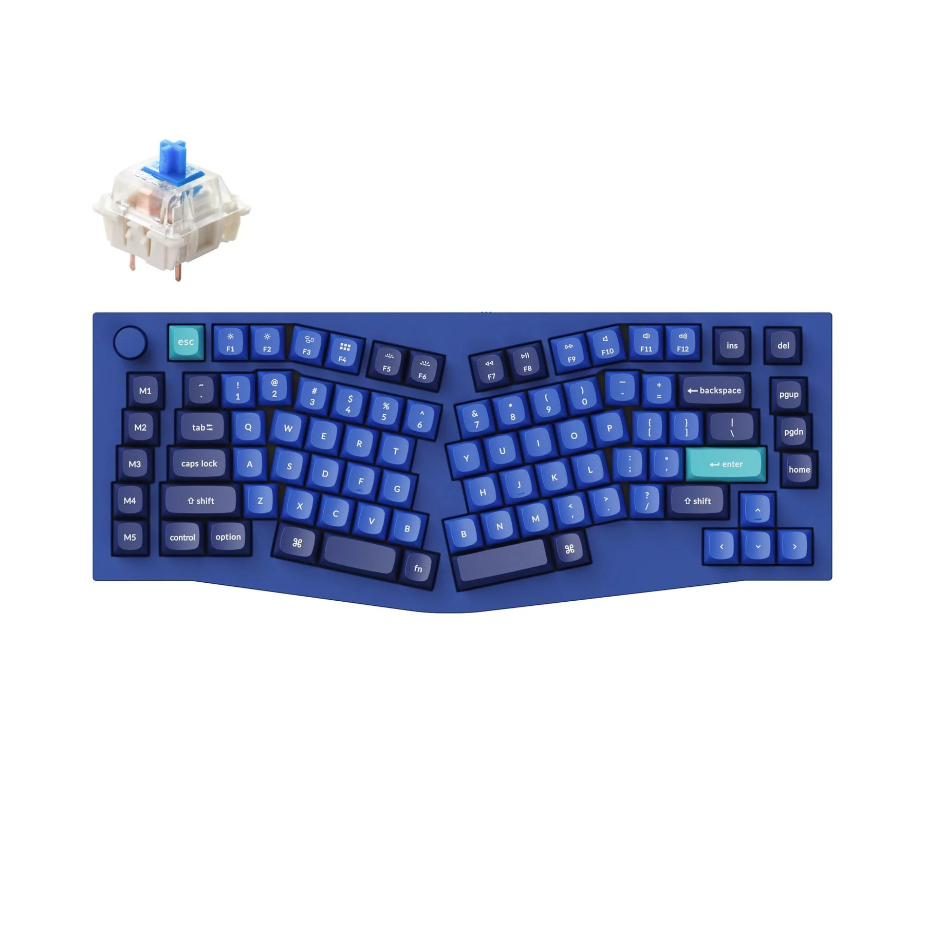 Keychron Q10 (Alice Layout) QMK Custom Mechanical Keyboard (US ANSI Layout) - Image 17