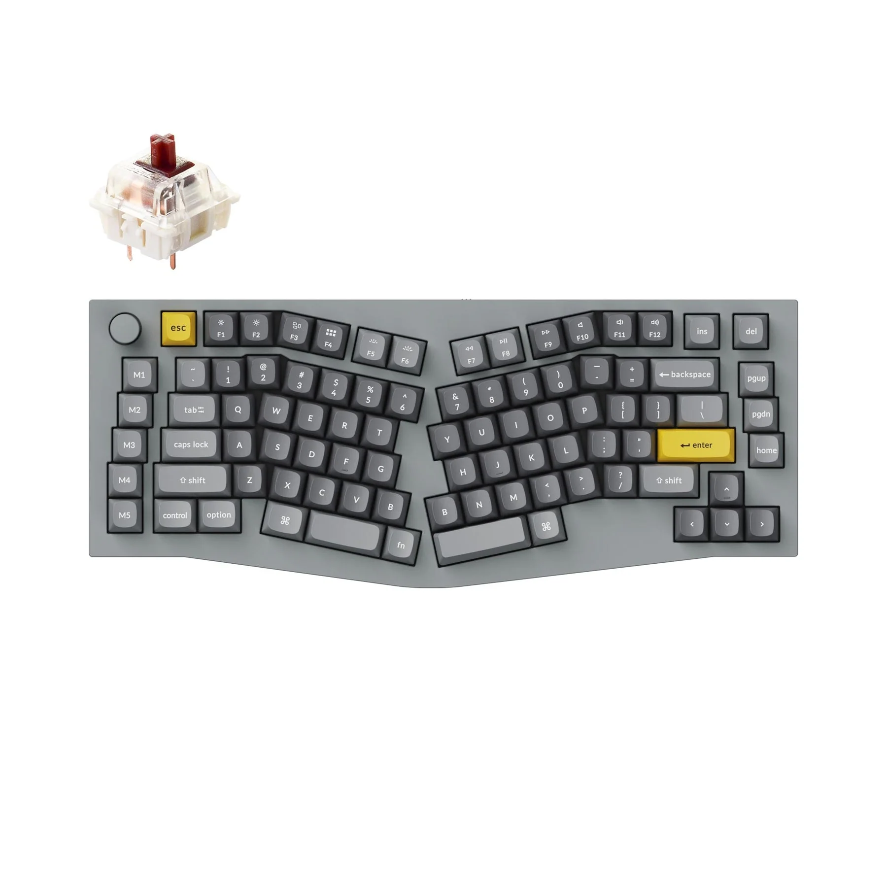 Keychron Q10 (Alice Layout) QMK Custom Mechanical Keyboard (US ANSI Layout) - Image 6