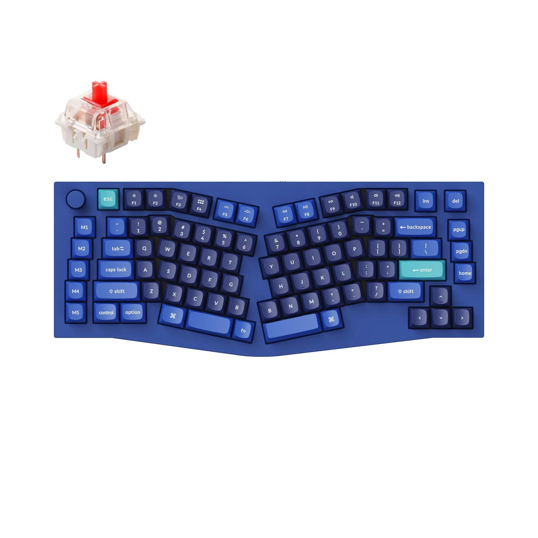 Keychron Q10 (Alice Layout) QMK Custom Mechanical Keyboard (US ANSI Layout) - Image 7