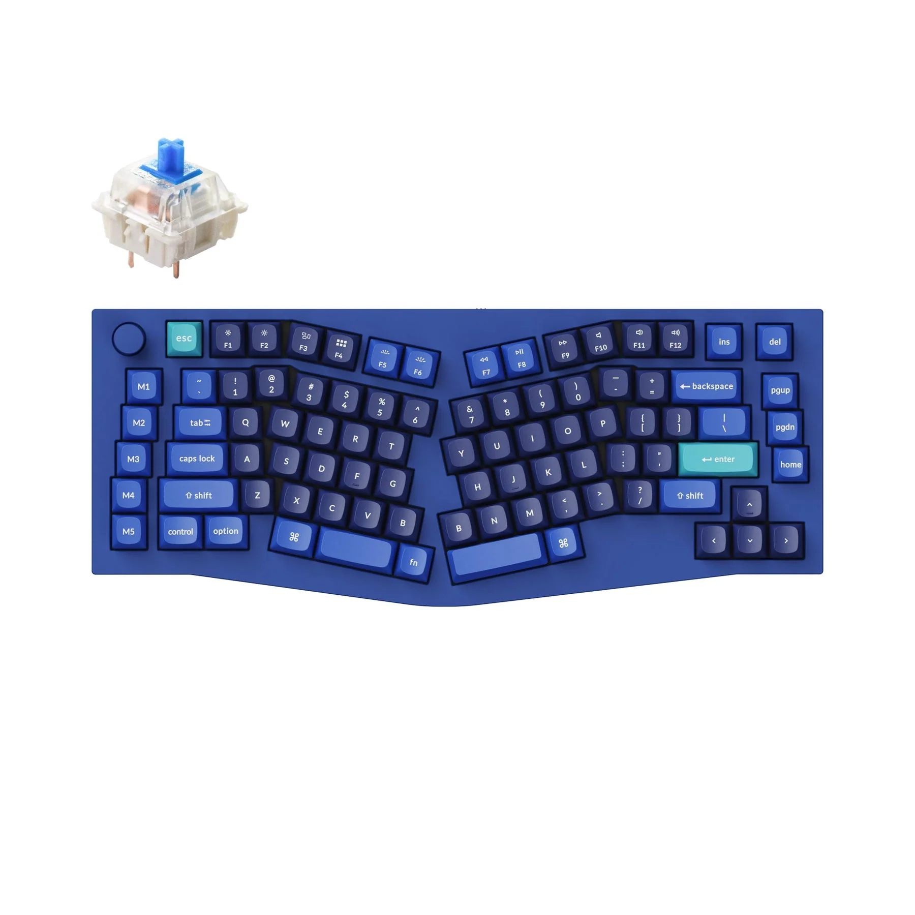 Keychron Q10 (Alice Layout) QMK Custom Mechanical Keyboard (US ANSI Layout) - Image 8