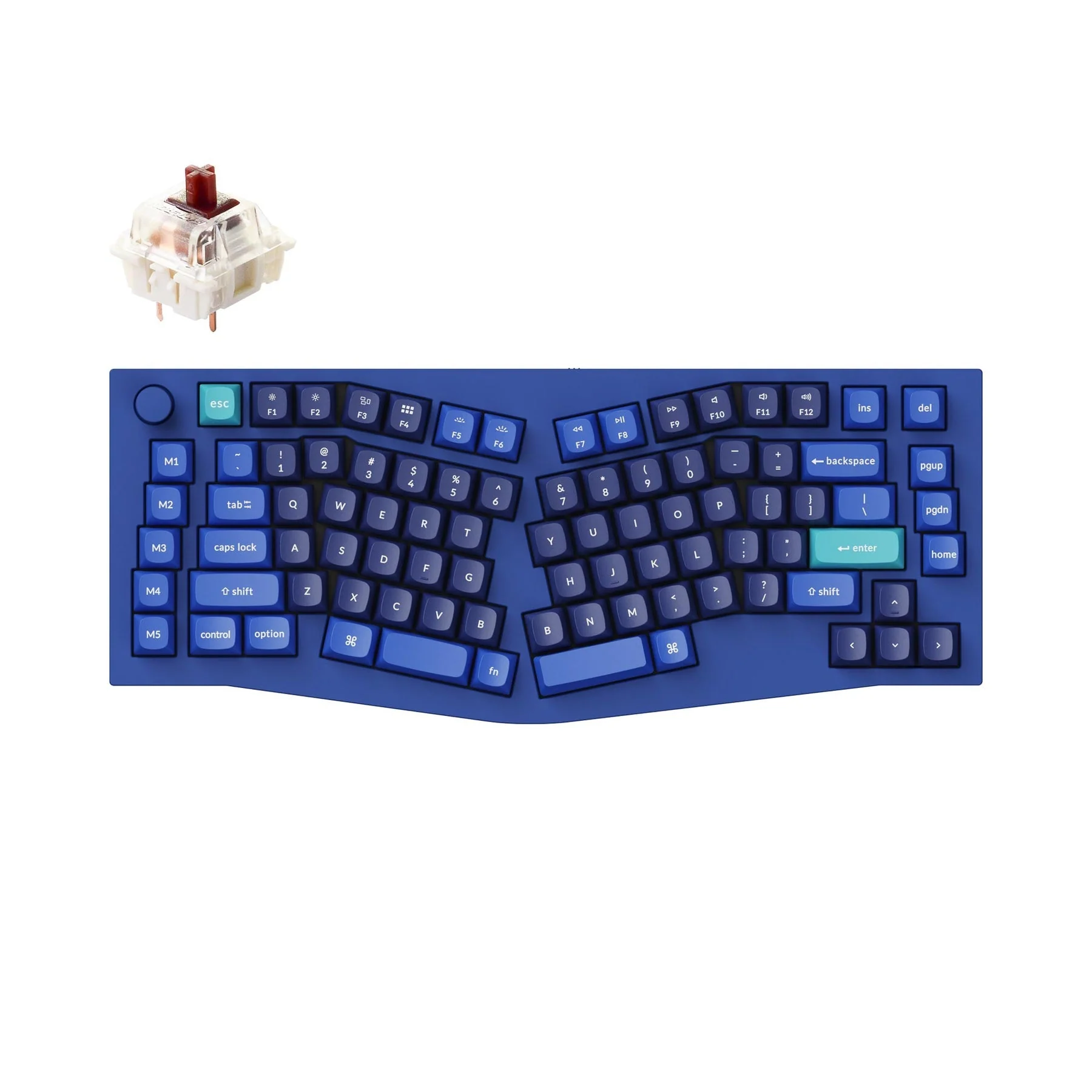Keychron Q10 (Alice Layout) QMK Custom Mechanical Keyboard (US ANSI Layout) - Image 9