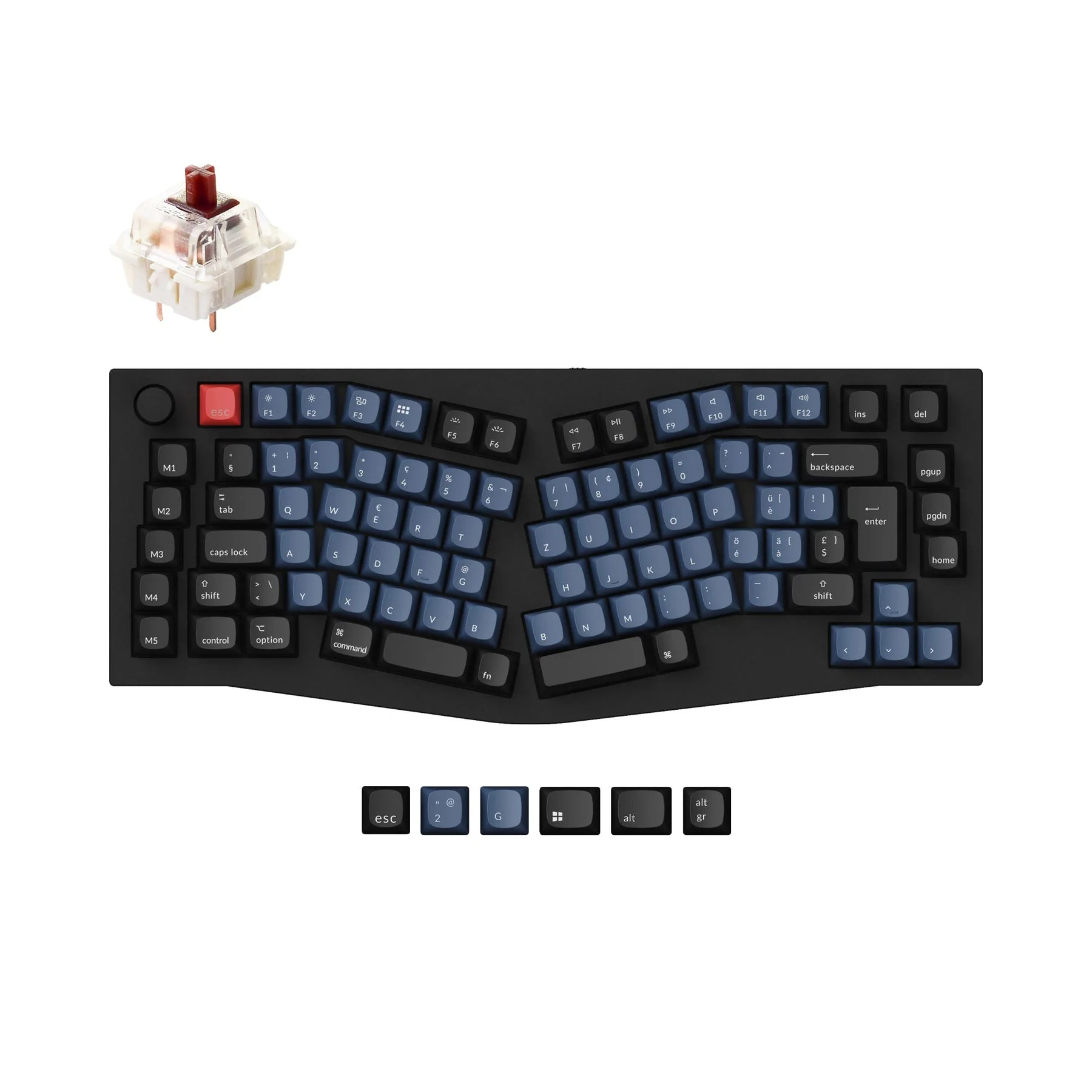 Keychron Q10 (Alice Layout) QMK Custom Mechanical Keyboard ISO Layout Collection - Image 12