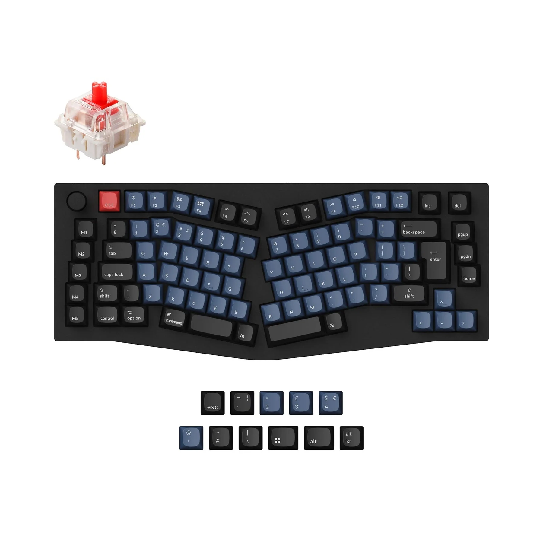 Keychron Q10 (Alice Layout) QMK Custom Mechanical Keyboard ISO Layout Collection - Image 3