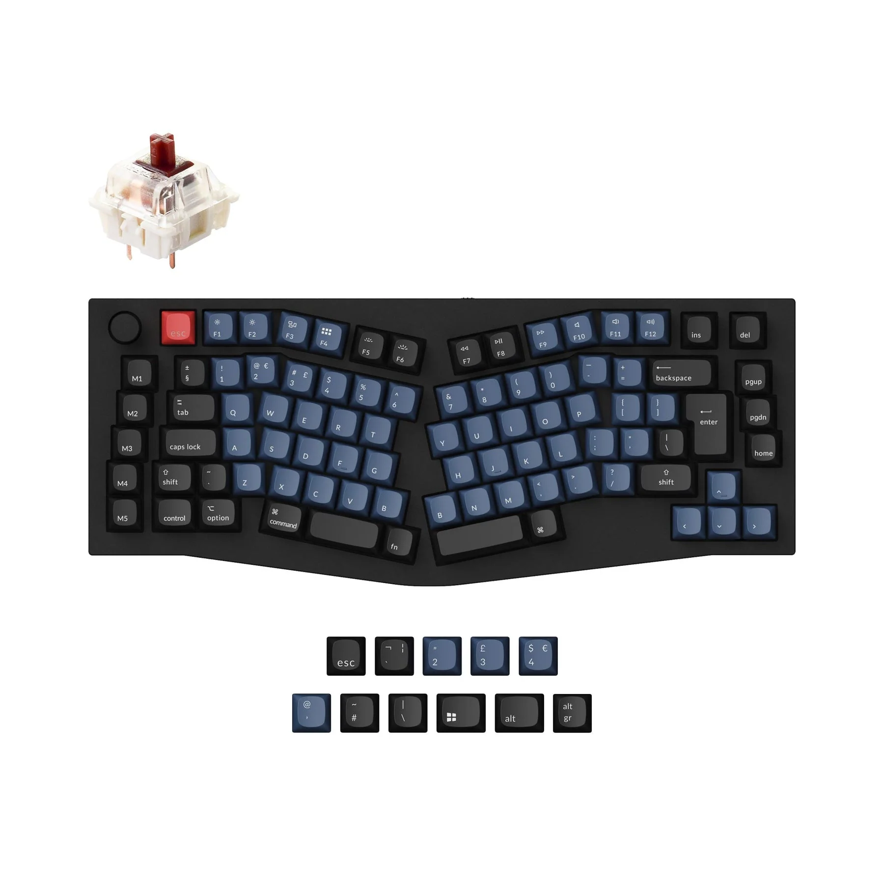 Keychron Q10 (Alice Layout) QMK Custom Mechanical Keyboard ISO Layout Collection - Image 4