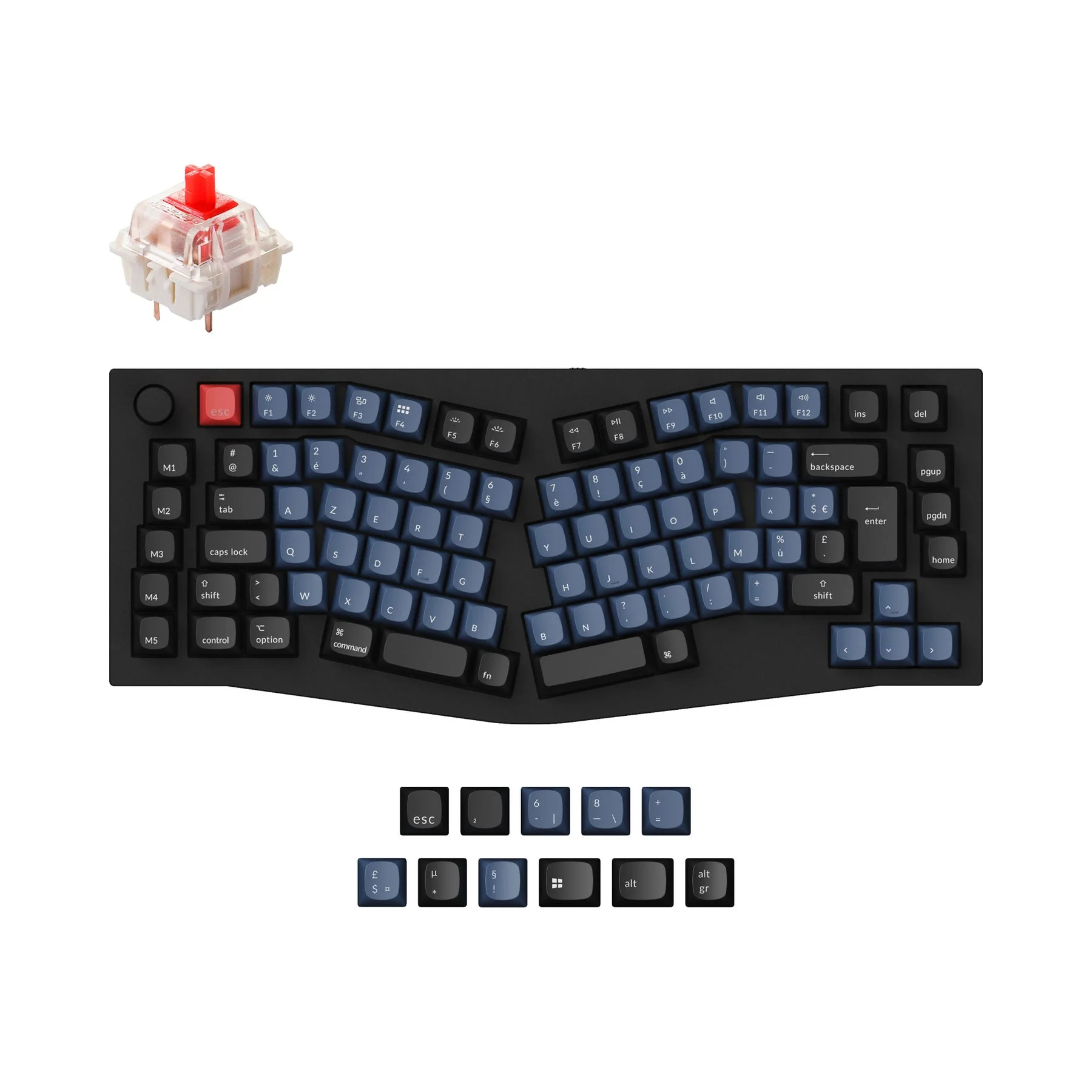 Keychron Q10 (Alice Layout) QMK Custom Mechanical Keyboard ISO Layout Collection - Image 5