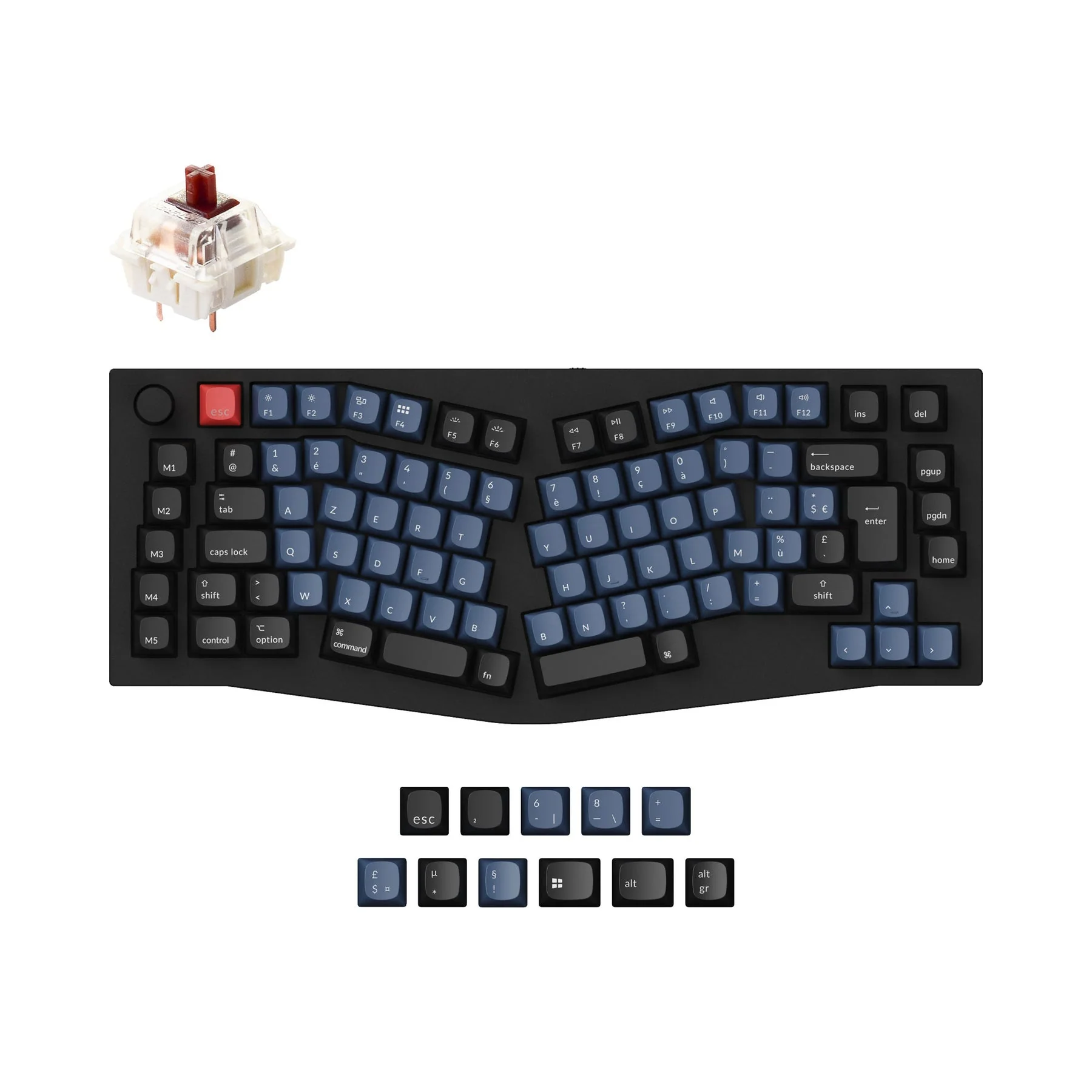 Keychron Q10 (Alice Layout) QMK Custom Mechanical Keyboard ISO Layout Collection - Image 6