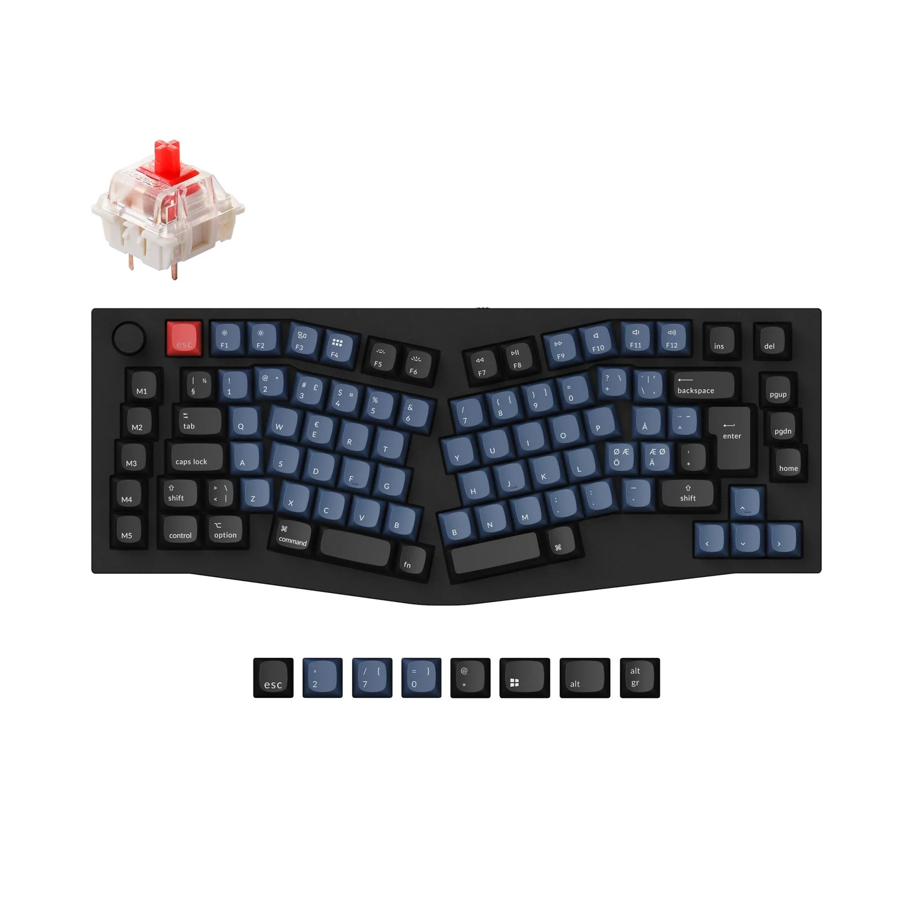 Keychron Q10 (Alice Layout) QMK Custom Mechanical Keyboard ISO Layout Collection - Image 7