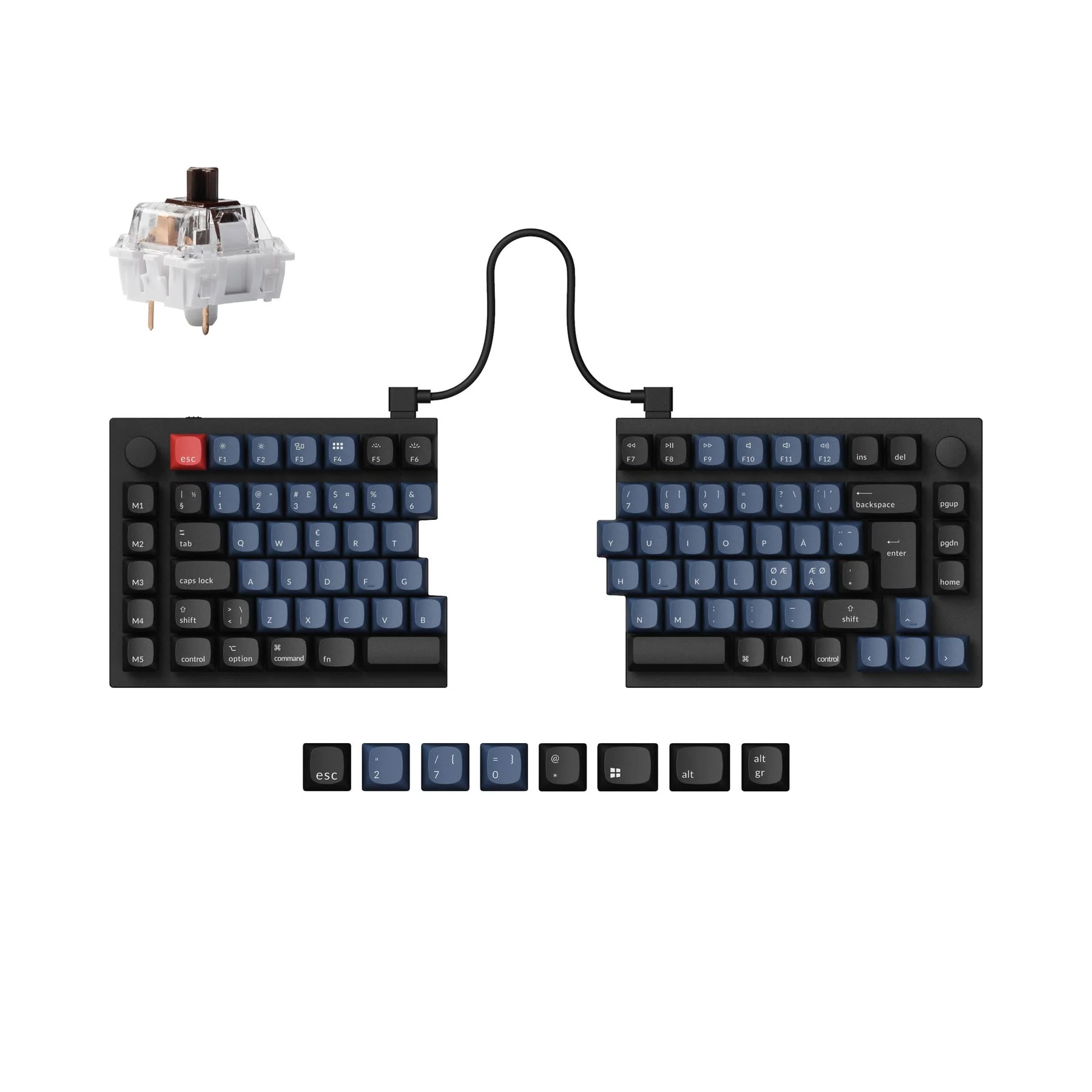 Keychron Q11 QMK Custom Mechanical Keyboard ISO Layout Collection - Image 11