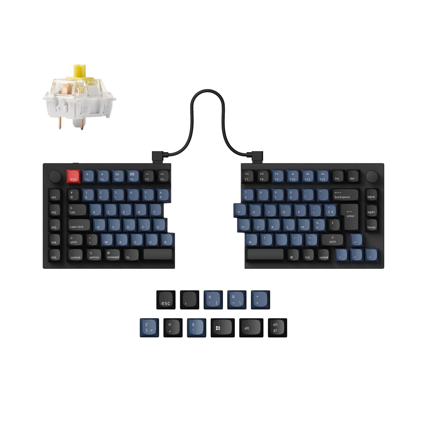 Keychron Q11 QMK Custom Mechanical Keyboard ISO Layout Collection - Image 15