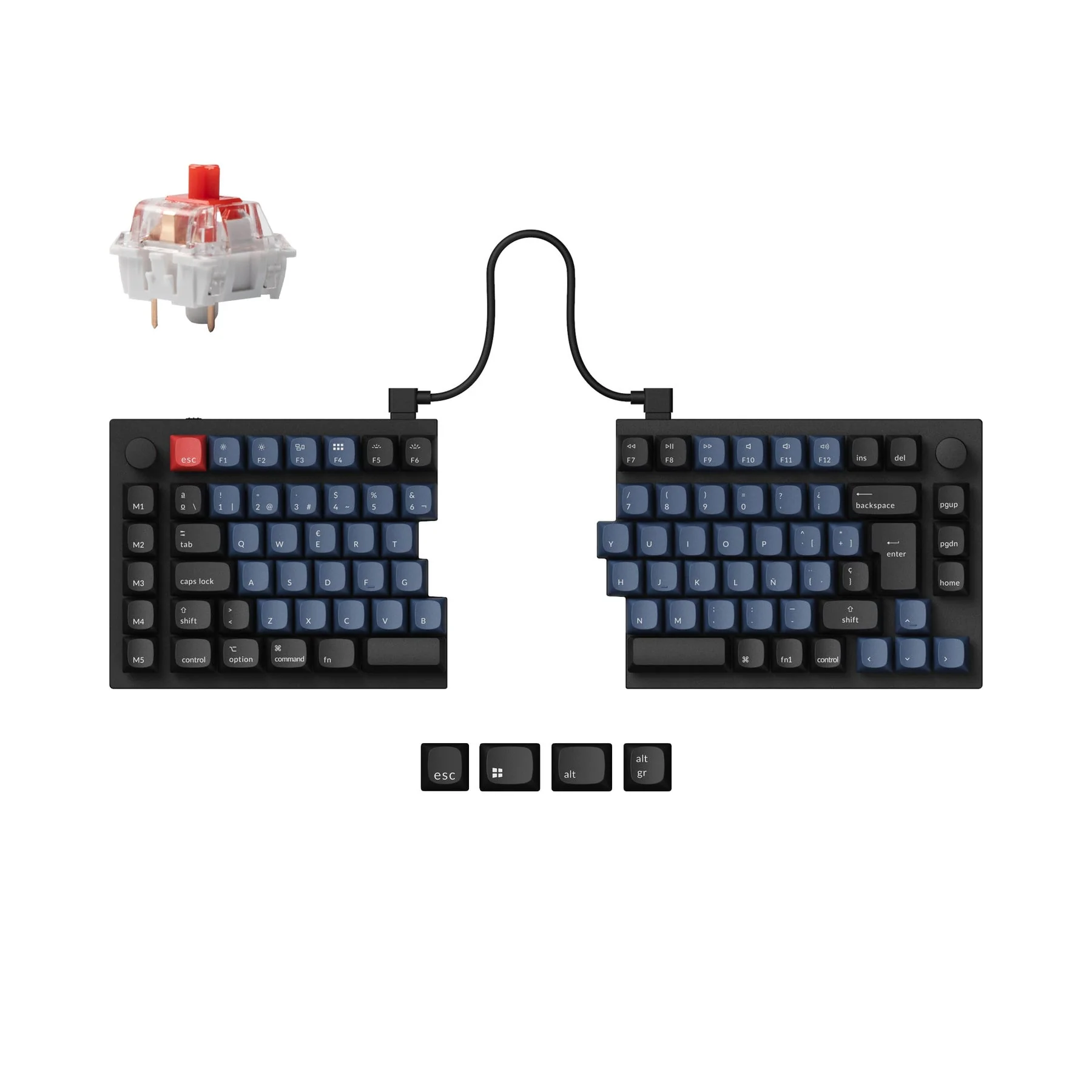 Keychron Q11 QMK Custom Mechanical Keyboard ISO Layout Collection - Image 16