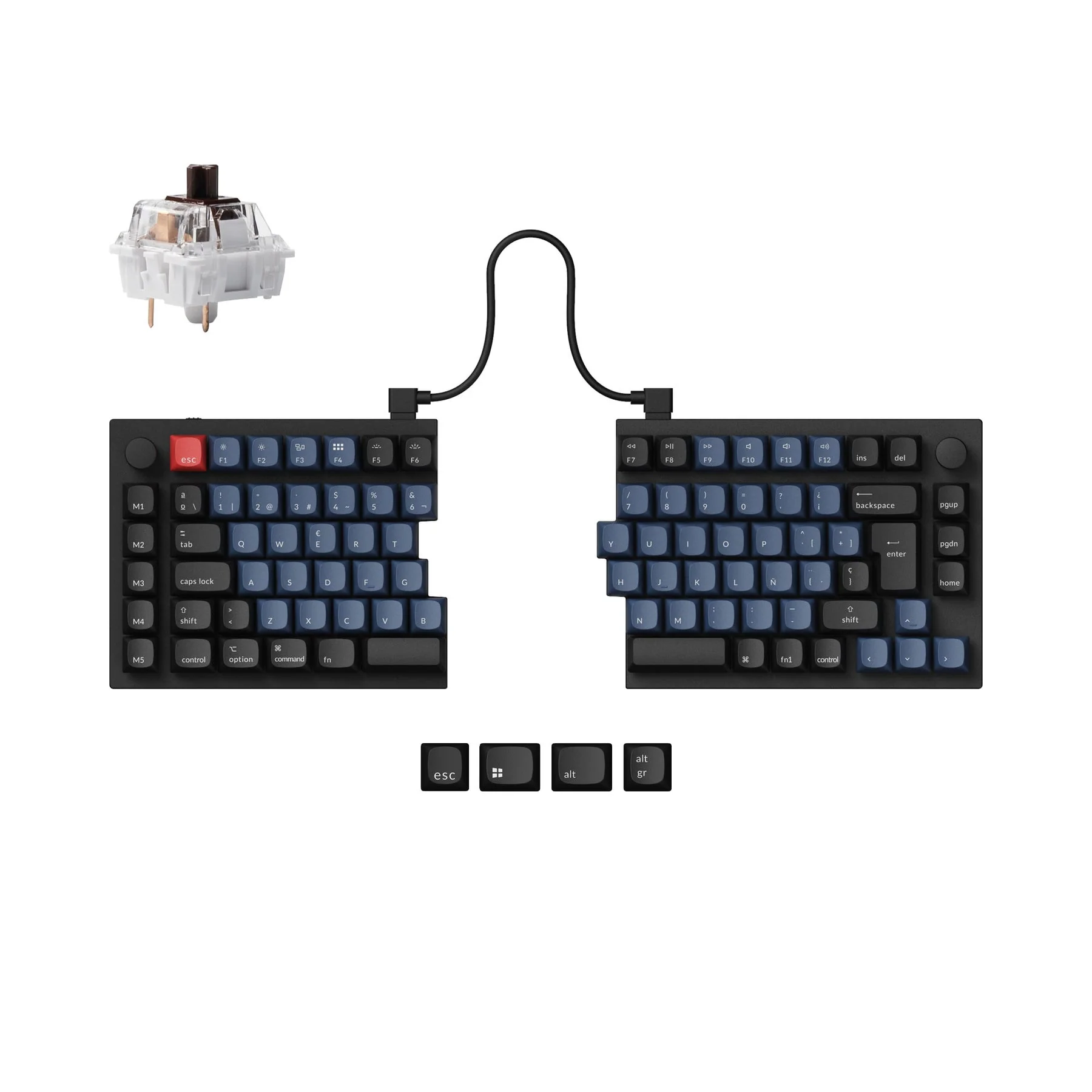 Keychron Q11 QMK Custom Mechanical Keyboard ISO Layout Collection - Image 17