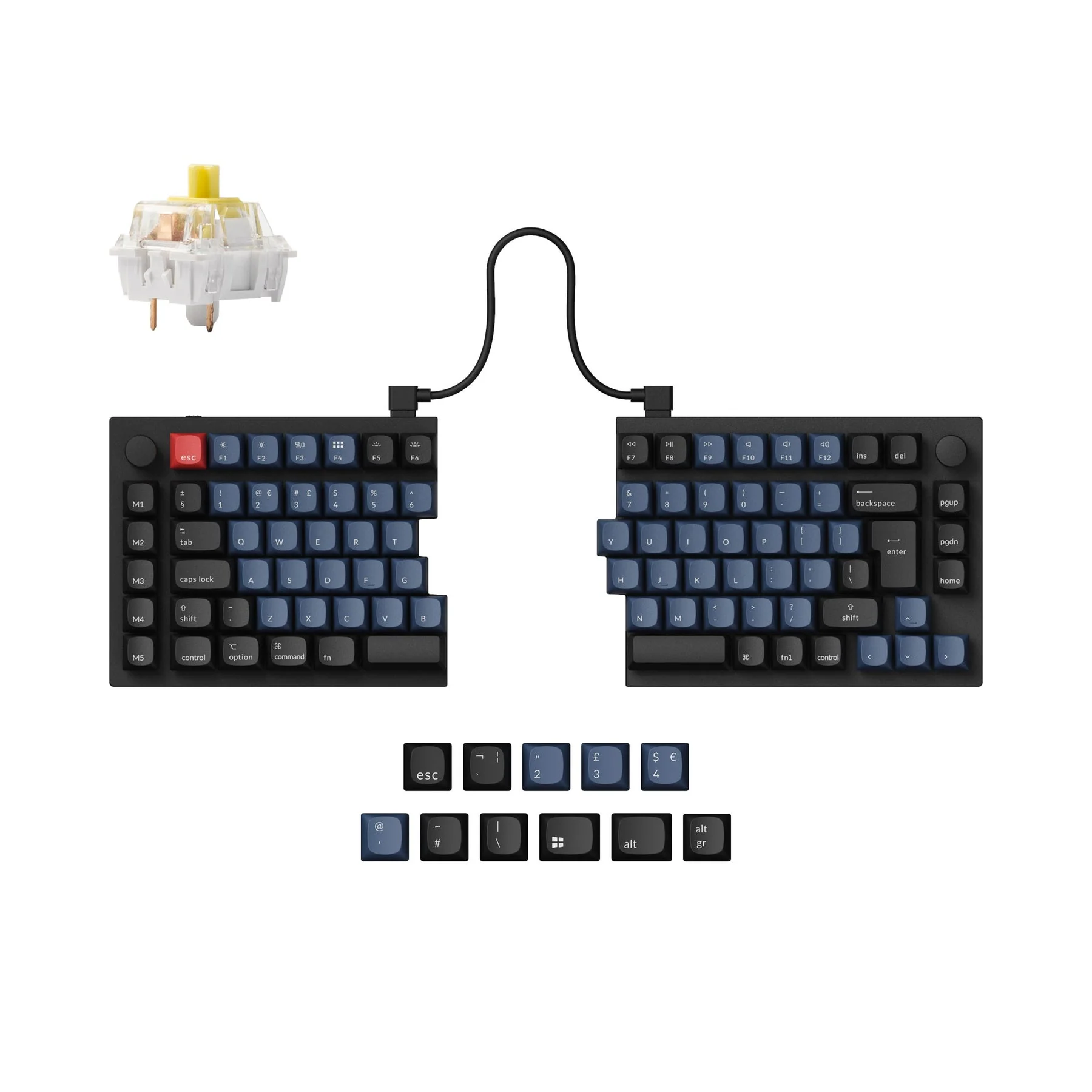 Keychron Q11 QMK Custom Mechanical Keyboard ISO Layout Collection - Image 3