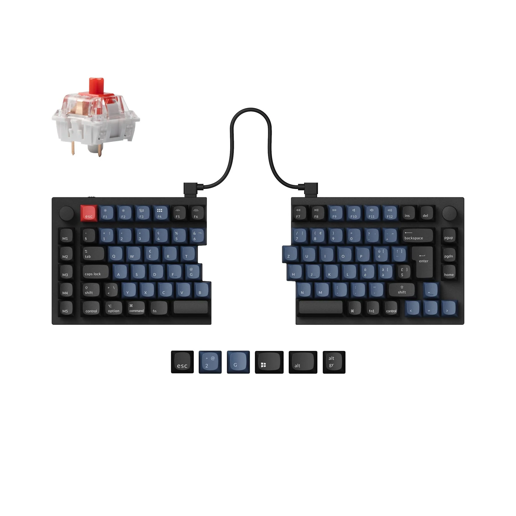 Keychron Q11 QMK Custom Mechanical Keyboard ISO Layout Collection - Image 7