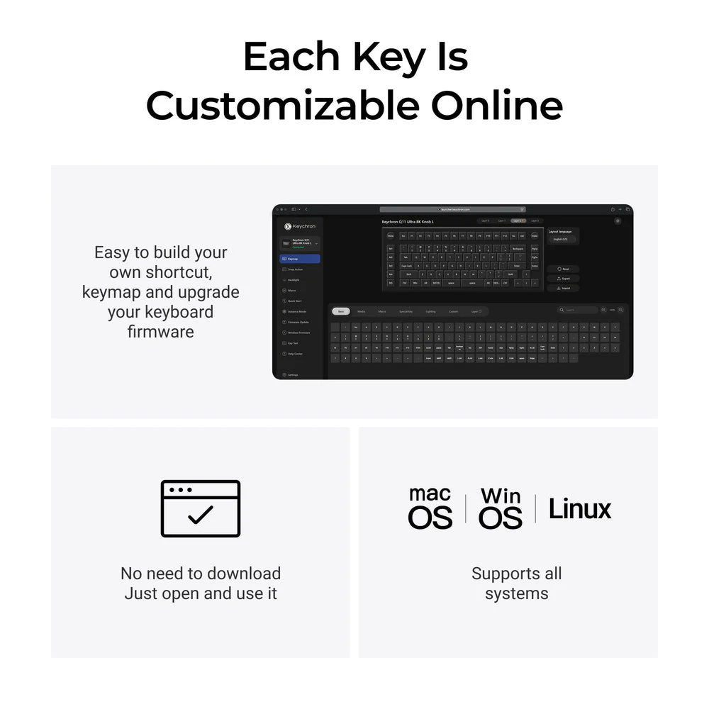 Keychron Q11 Ultra 8K Wireless Custom Mechanical Keyboard - Image 6