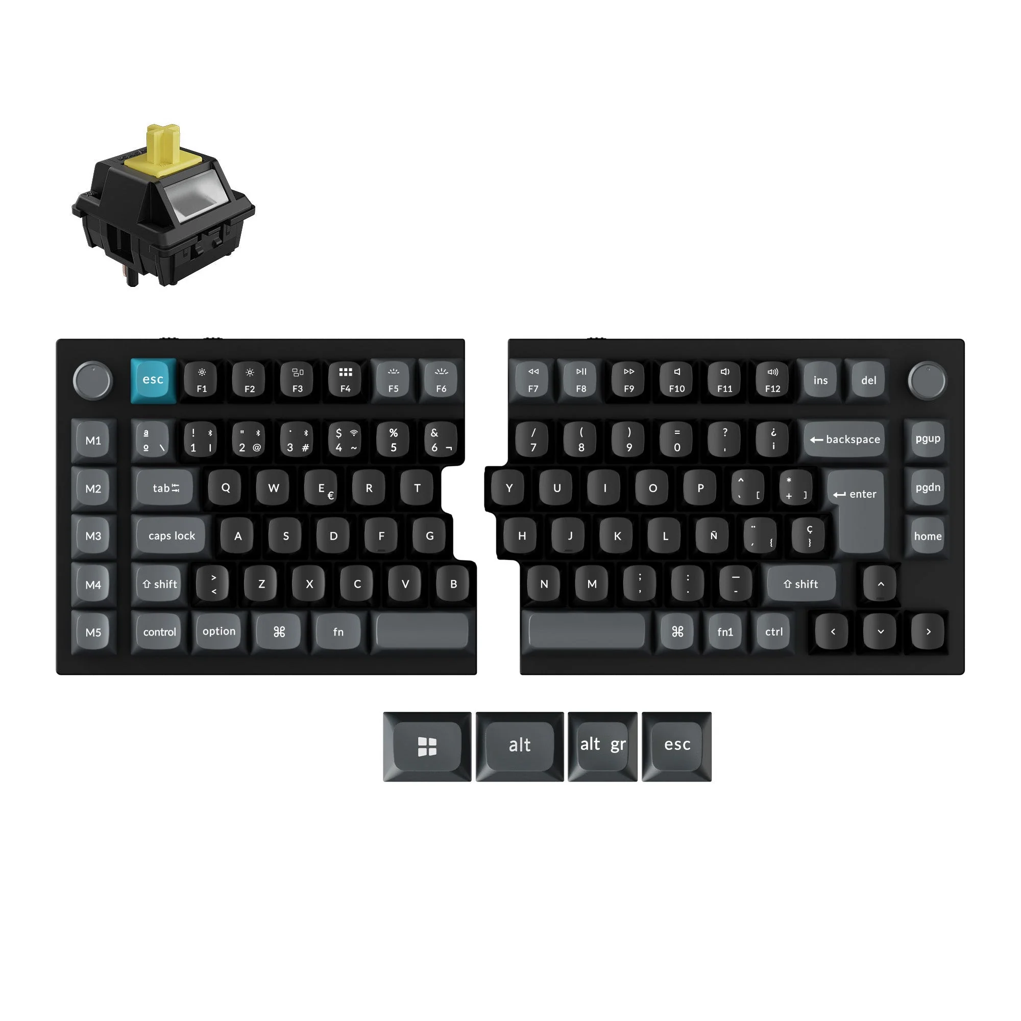 Keychron Q11 Ultra 8K Wireless Custom Mechanical Keyboard ISO Layout Collection - Image 3