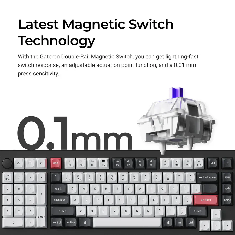 Keychron Q12 HE QMK Wireless Custom Keyboard - Image 4