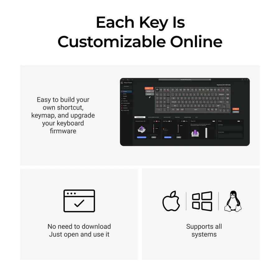 Keychron Q12 HE QMK Wireless Custom Keyboard - Image 8