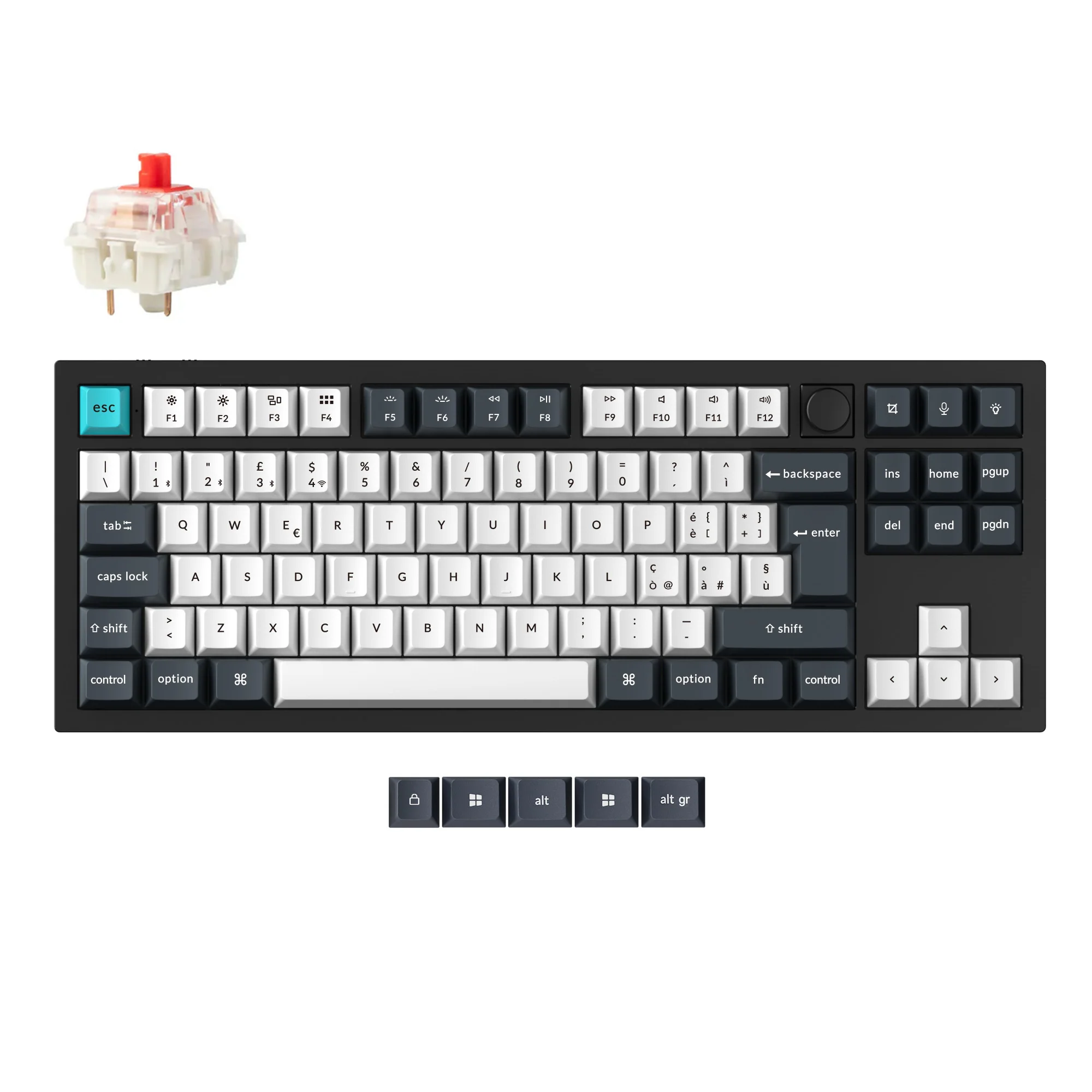 Keychron Q3 Max QMK/VIA Wireless Custom Mechanical Keyboard ISO Layout Collection - Image 14
