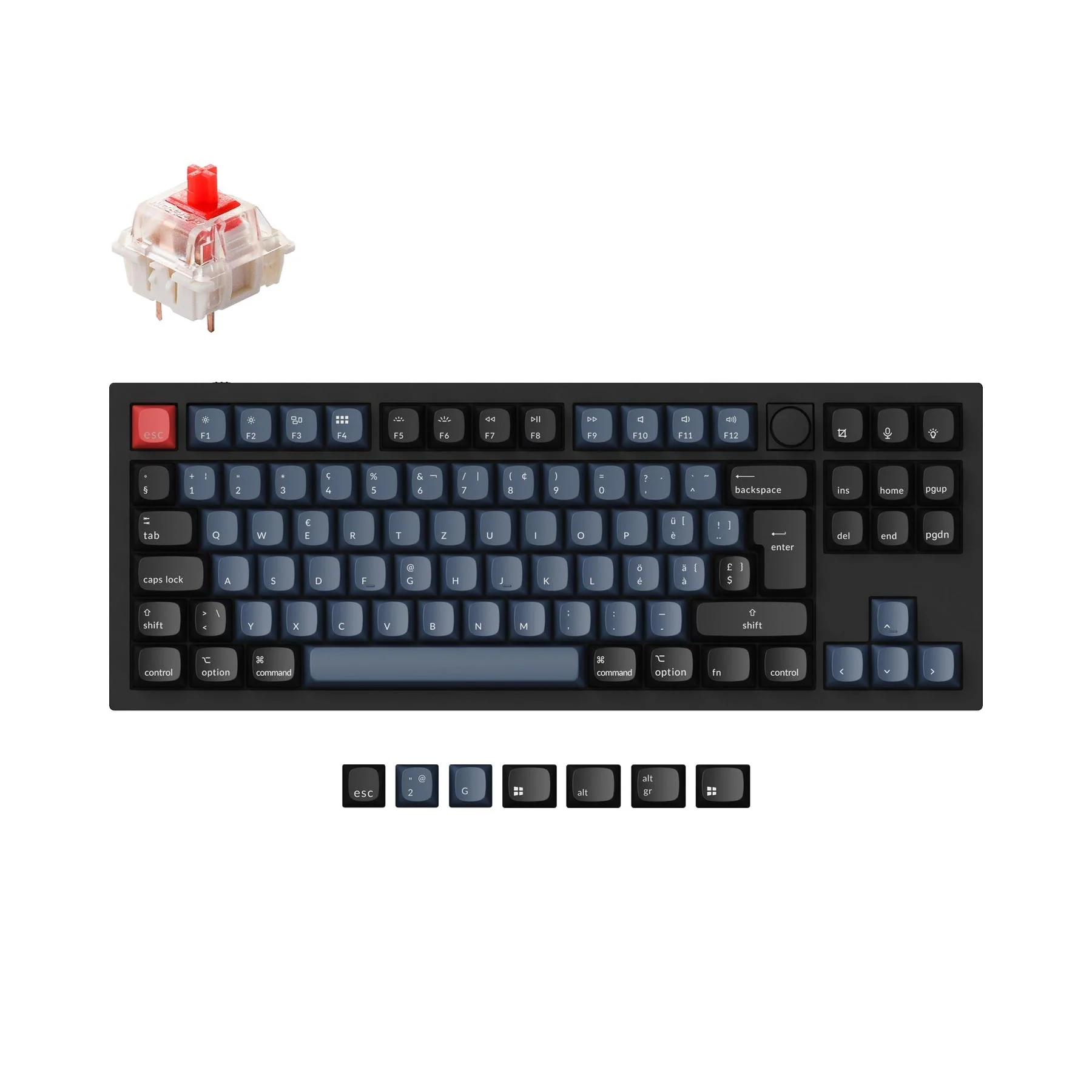 Keychron Q3 QMK Custom Mechanical Keyboard ISO Layout Collection - Image 11