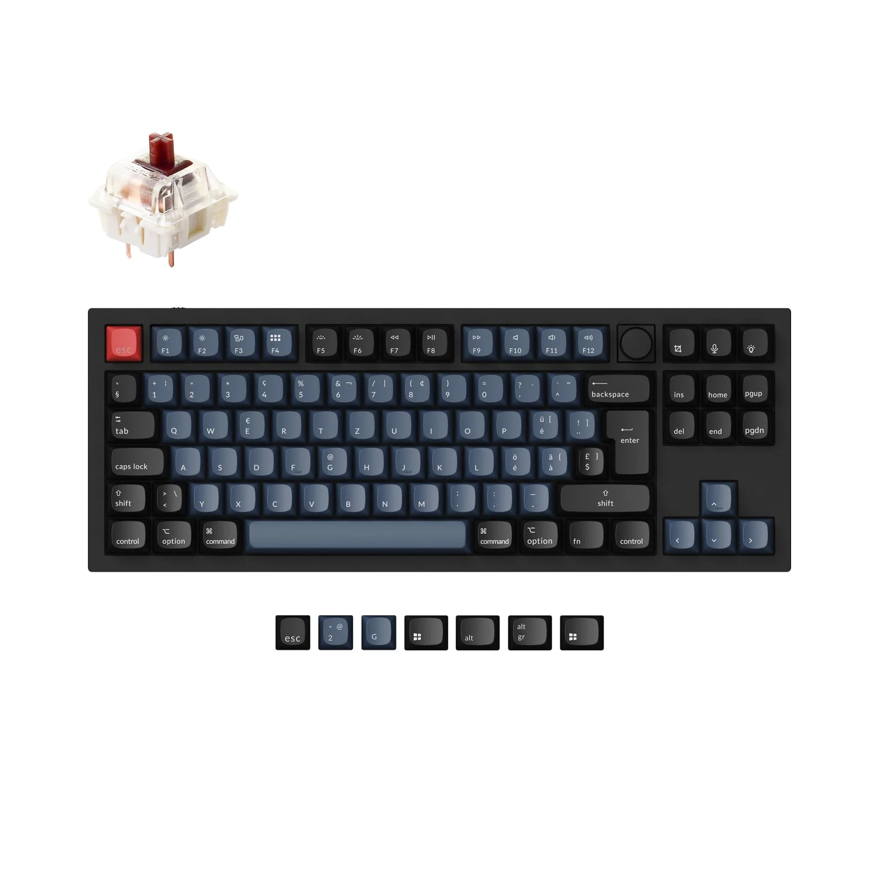 Keychron Q3 QMK Custom Mechanical Keyboard ISO Layout Collection - Image 12