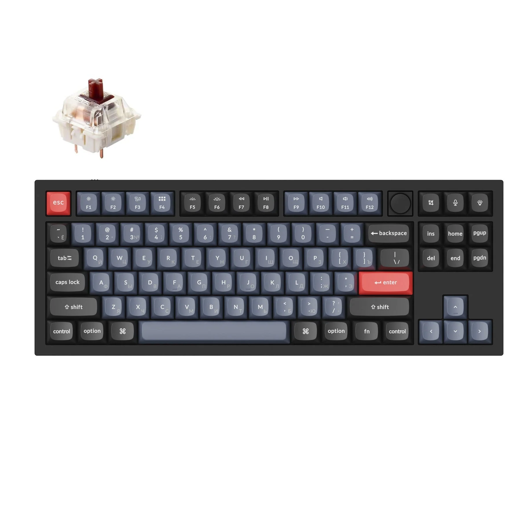 Keychron Q3 QMK Custom Mechanical Keyboard (Russian RU Layout) - Image 2