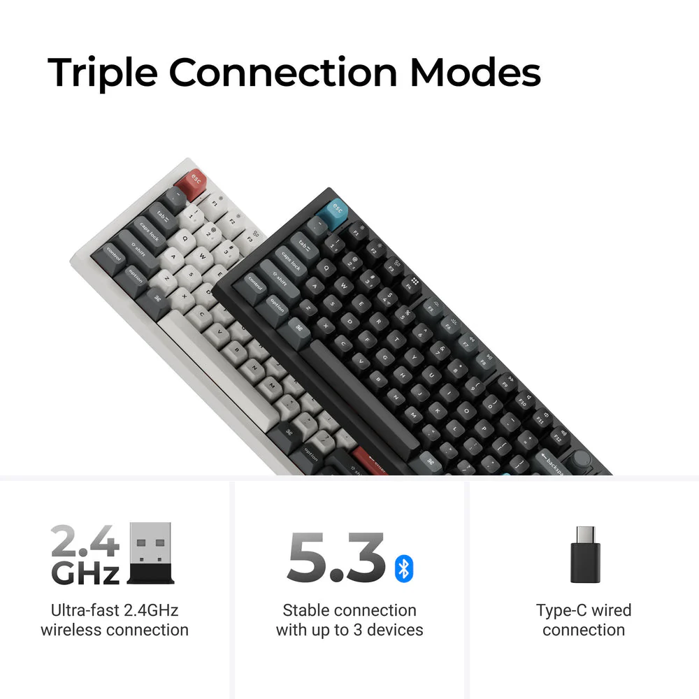 Keychron Q3 Ultra 8K Wireless Custom Mechanical Keyboard ISO Layout Collection - Image 5