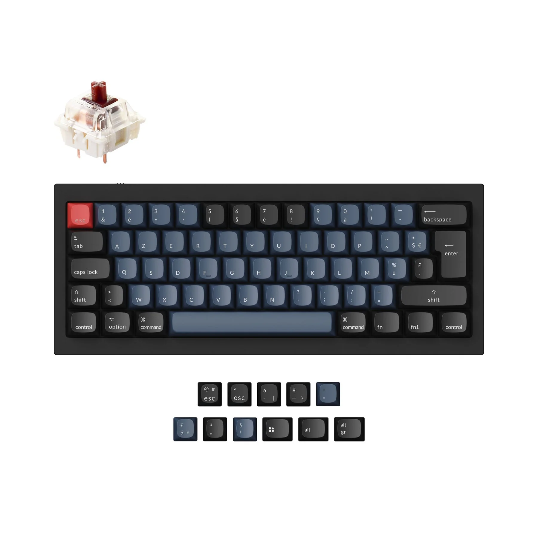 Keychron Q4 QMK Custom Mechanical Keyboard ISO Layout Collection - Image 8