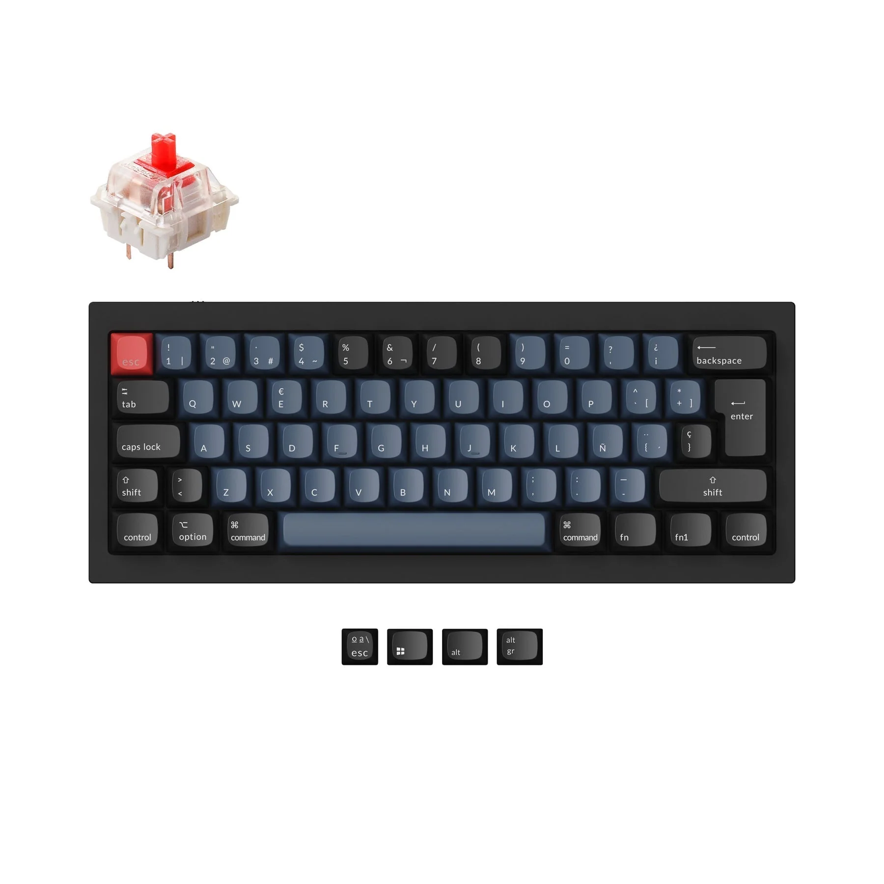 Keychron Q4 QMK Custom Mechanical Keyboard ISO Layout Collection - Image 9