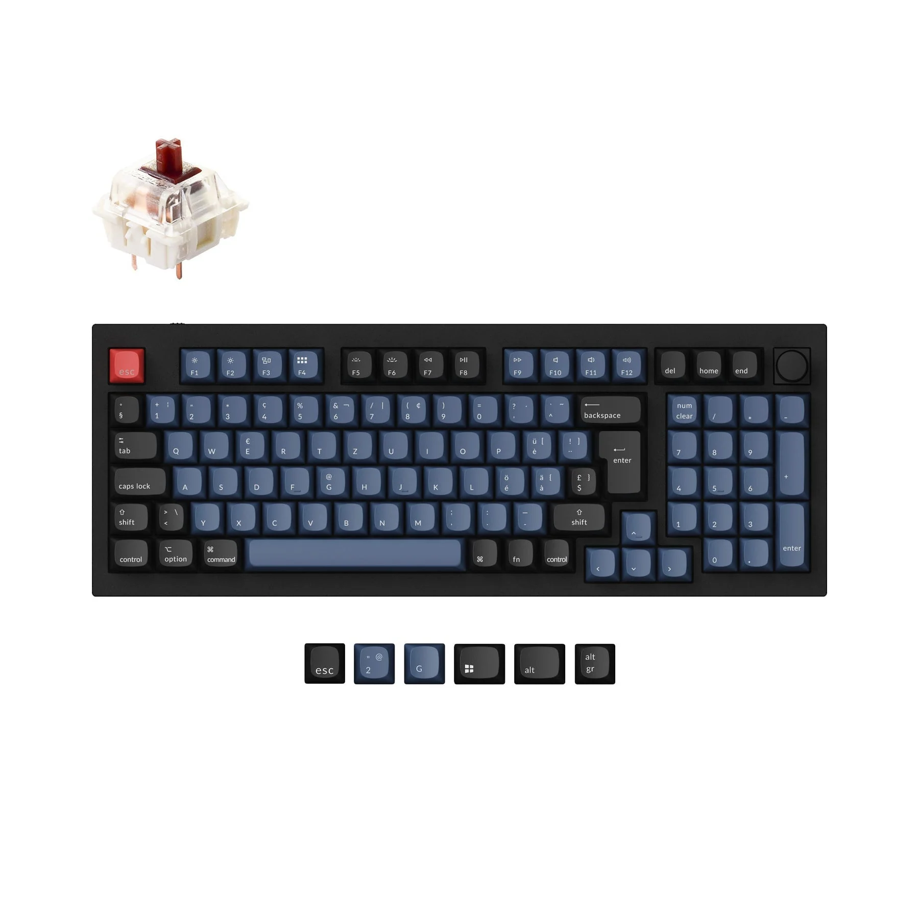 Keychron Q5 QMK Custom Mechanical Keyboard ISO Layout Collection - Image 12