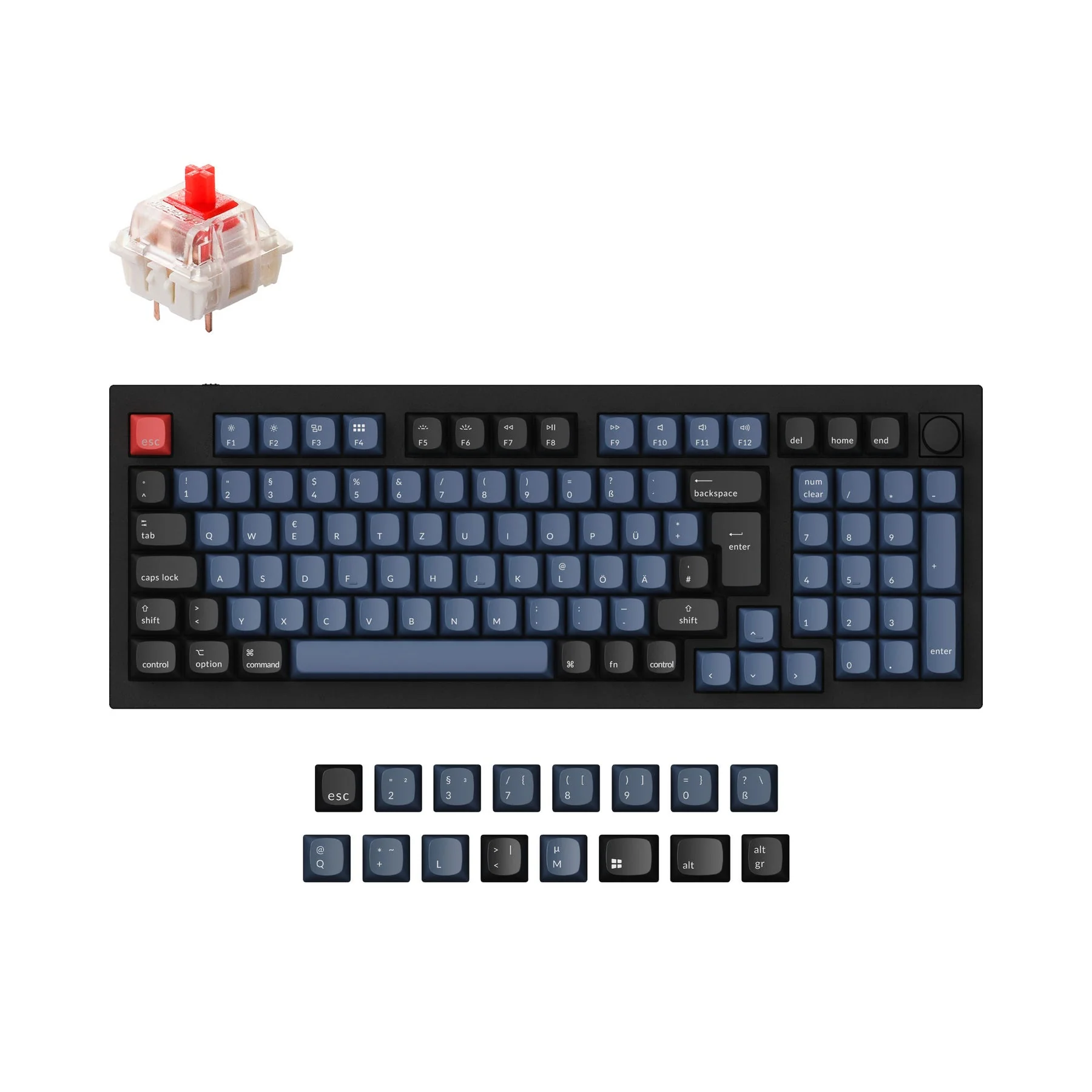 Keychron Q5 QMK Custom Mechanical Keyboard ISO Layout Collection - Image 3