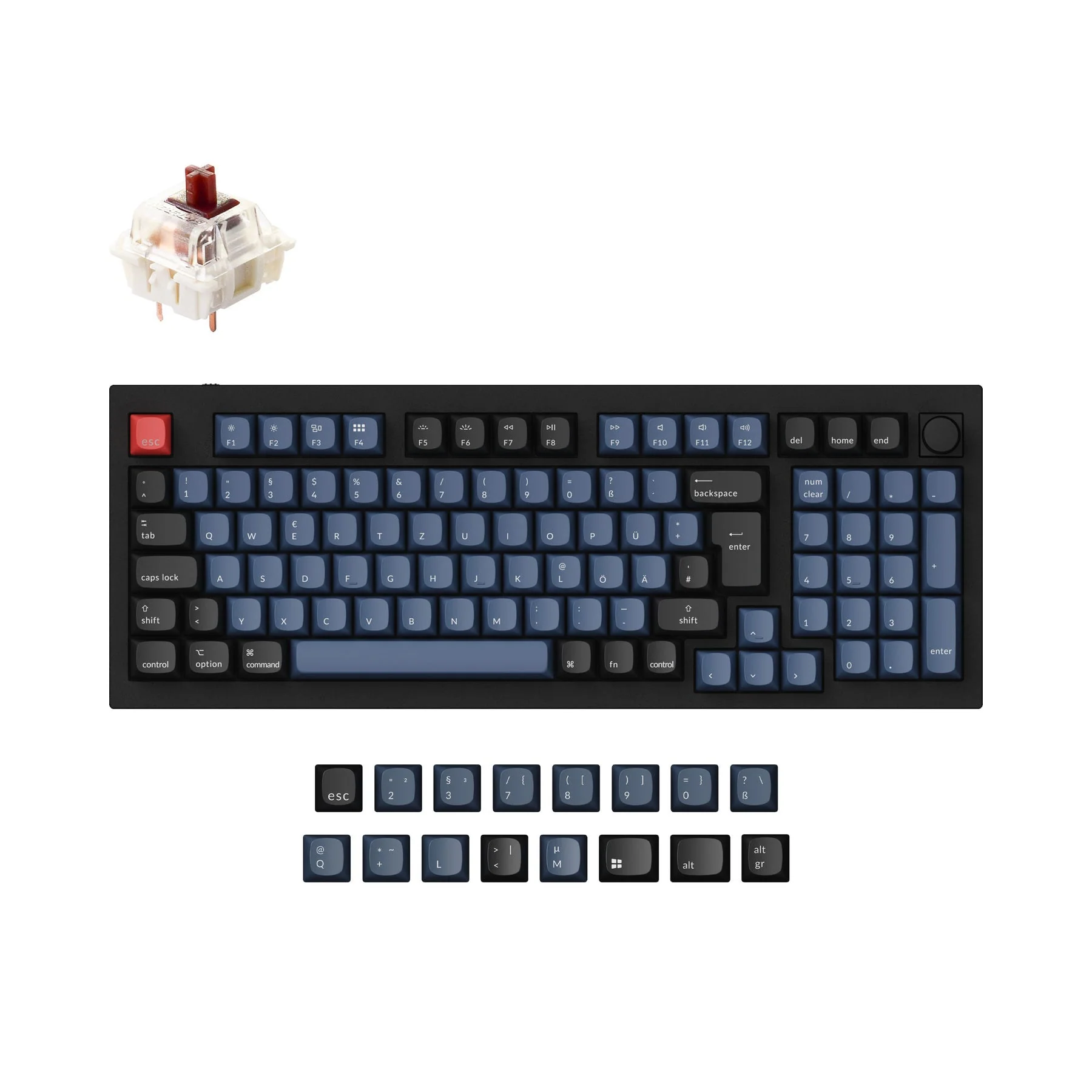 Keychron Q5 QMK Custom Mechanical Keyboard ISO Layout Collection - Image 4