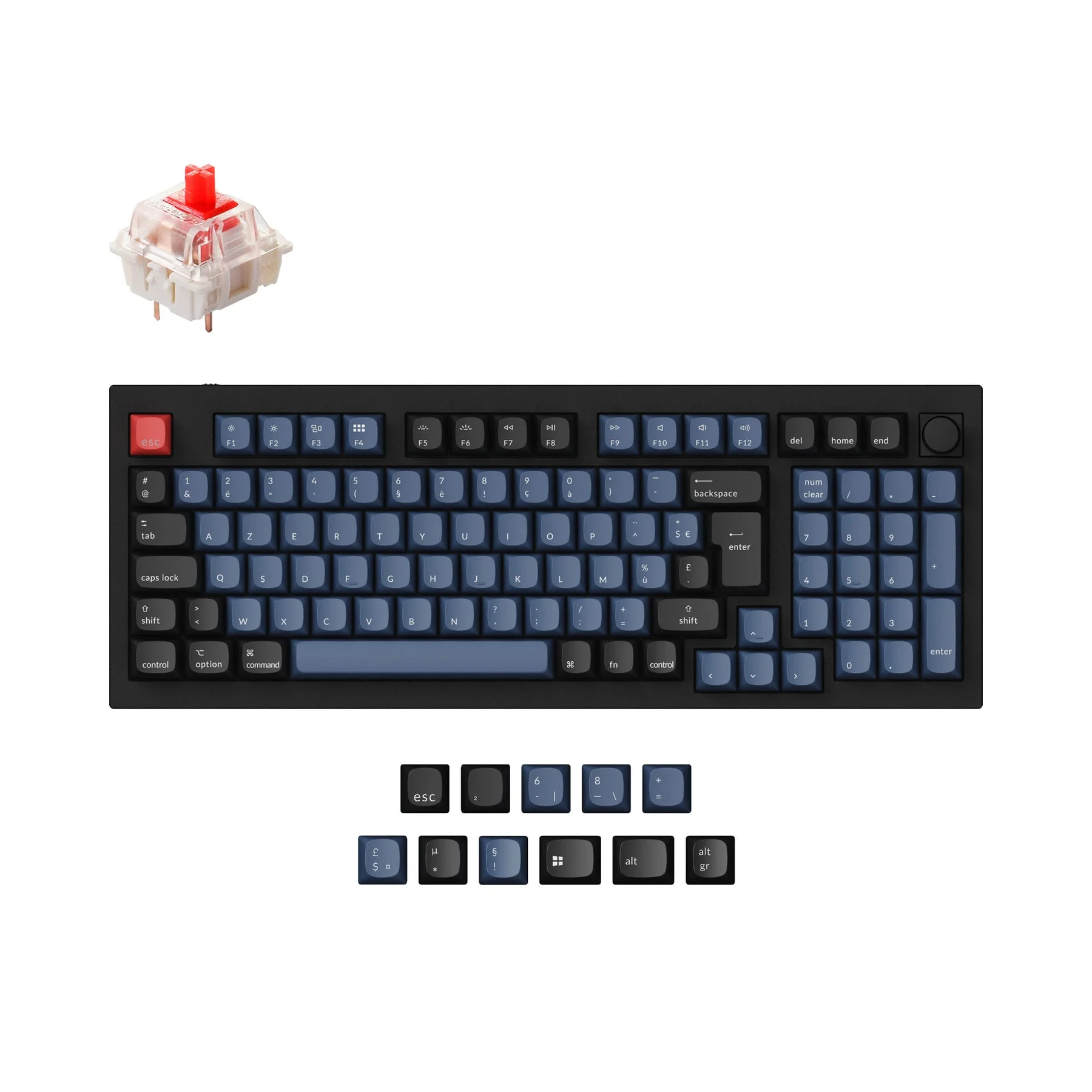 Keychron Q5 QMK Custom Mechanical Keyboard ISO Layout Collection - Image 5